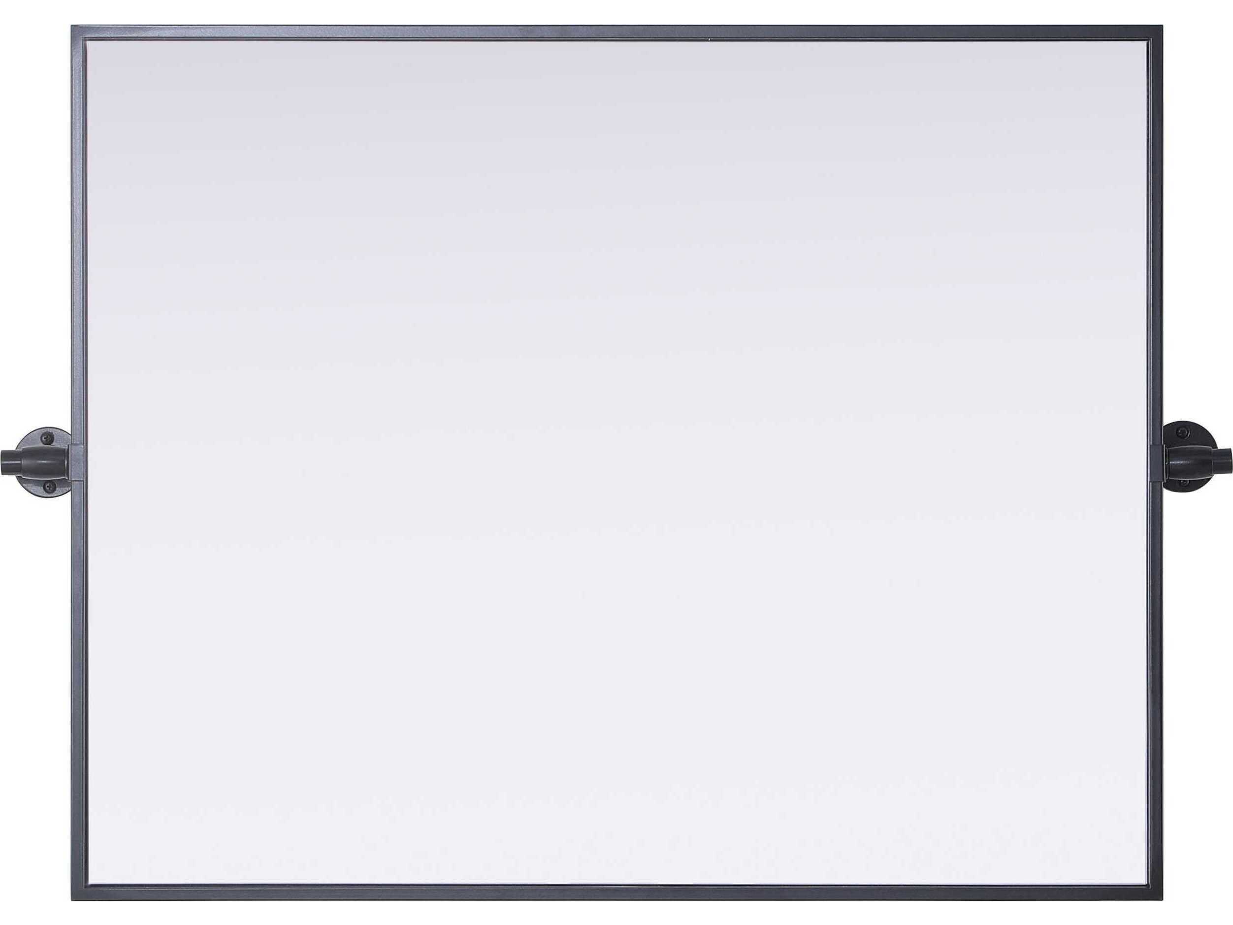 Elegant Lighting Amoura Black Rectangular Wall Mirror