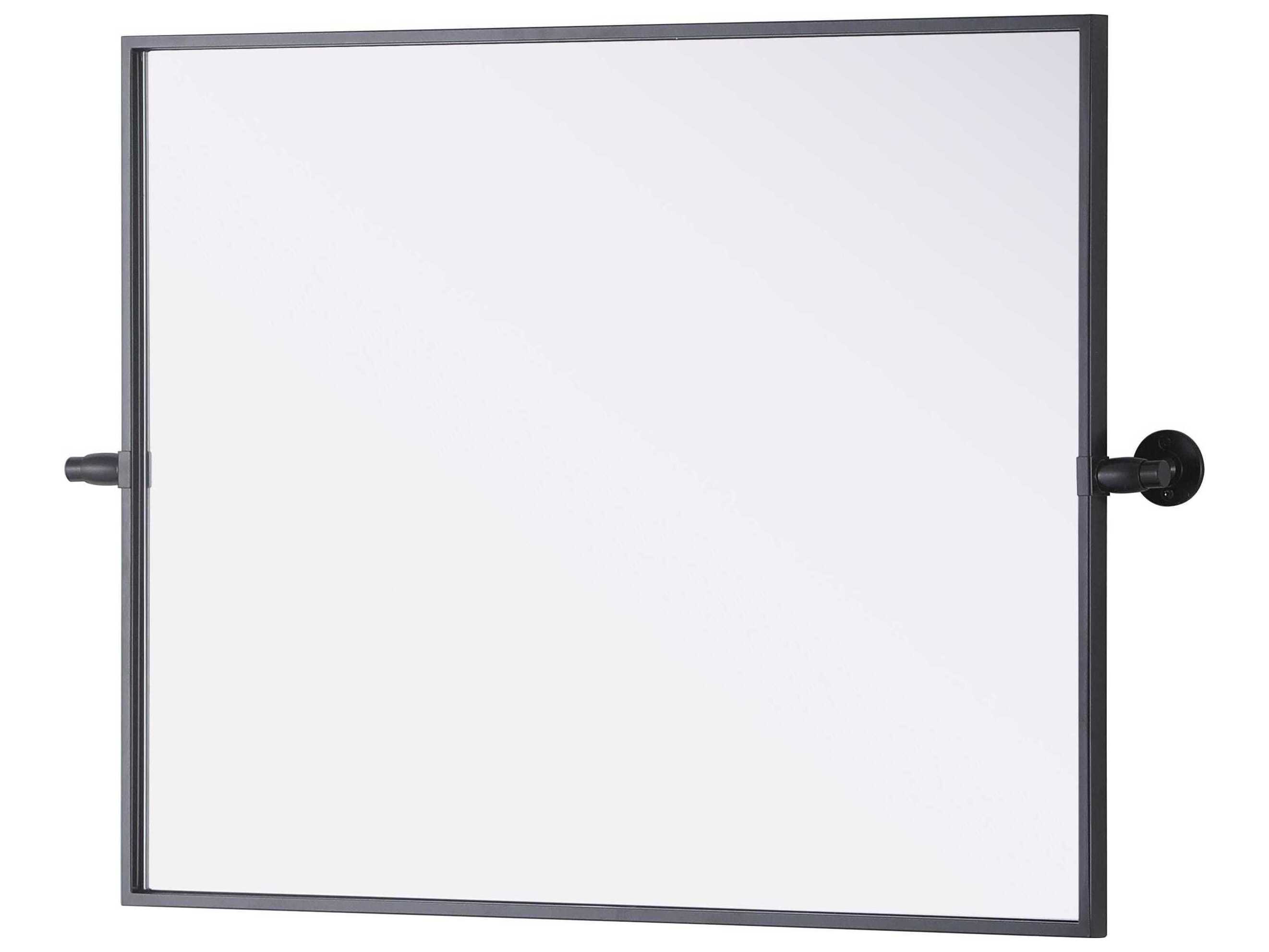 Elegant Lighting Amoura Black Rectangular Wall Mirror