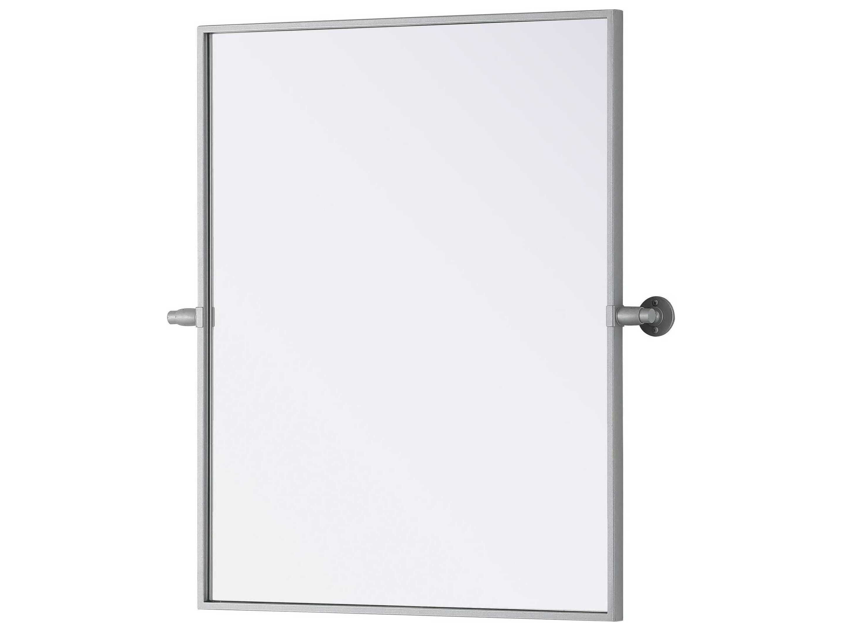 Elegant Lighting Amoura Silver Rectangular Wall Mirror
