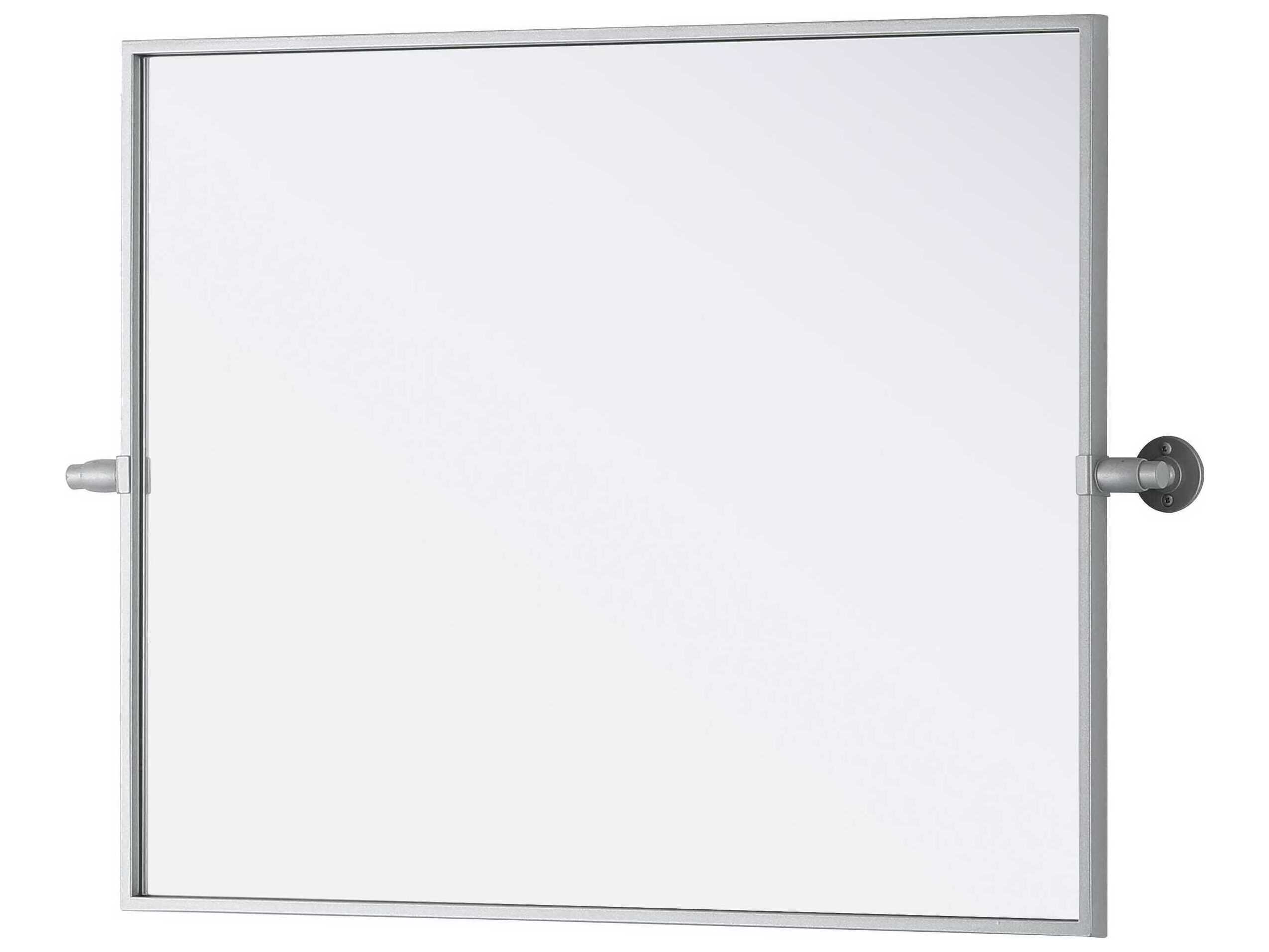 Elegant Lighting Amoura Silver Rectangular Wall Mirror