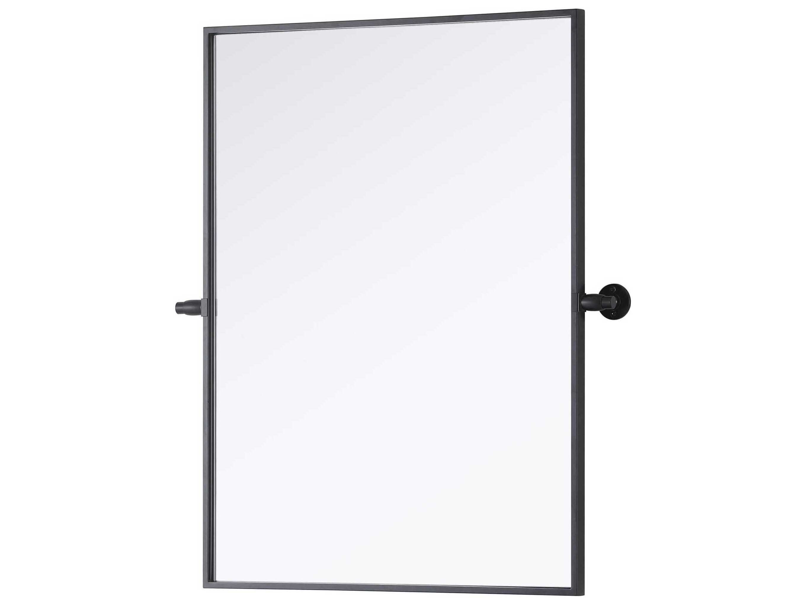 Elegant Lighting Amoura Black Rectangular Wall Mirror