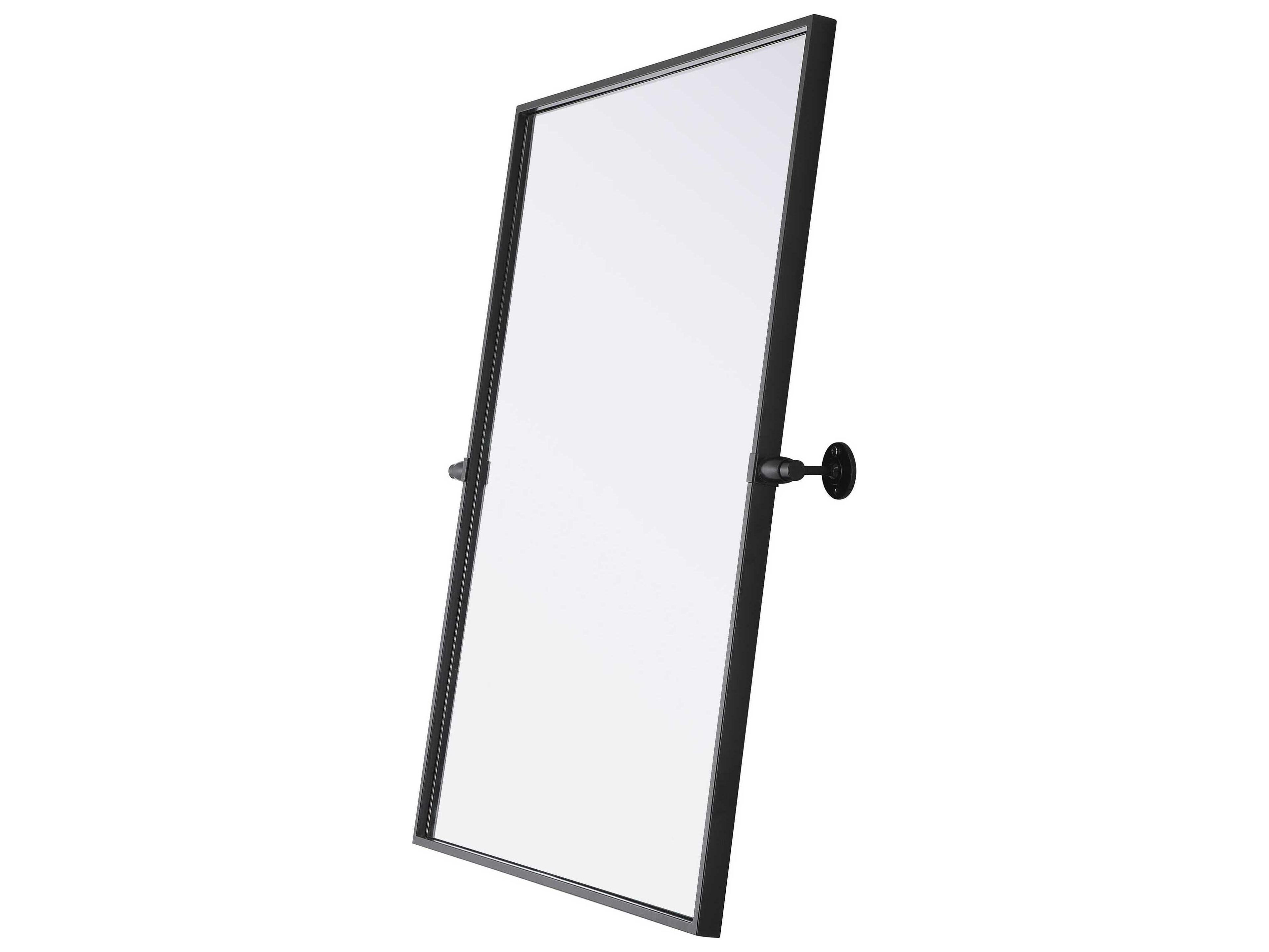 Elegant Lighting Amoura Black Rectangular Wall Mirror