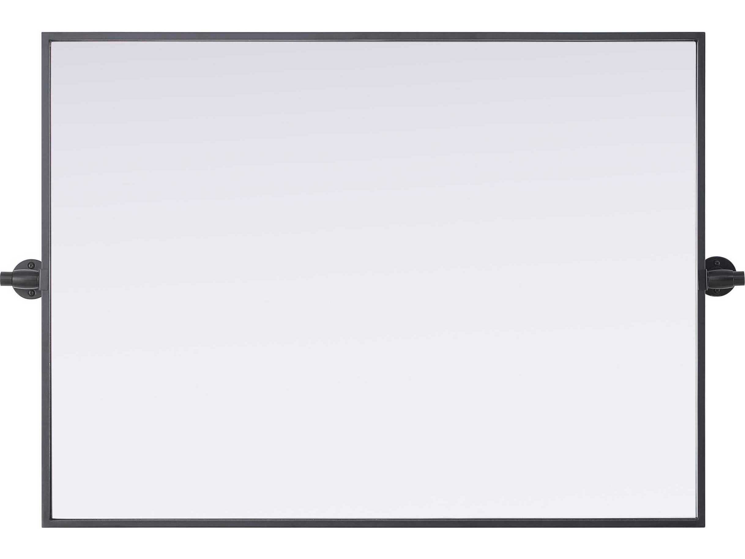 Elegant Lighting Amoura Black Rectangular Wall Mirror