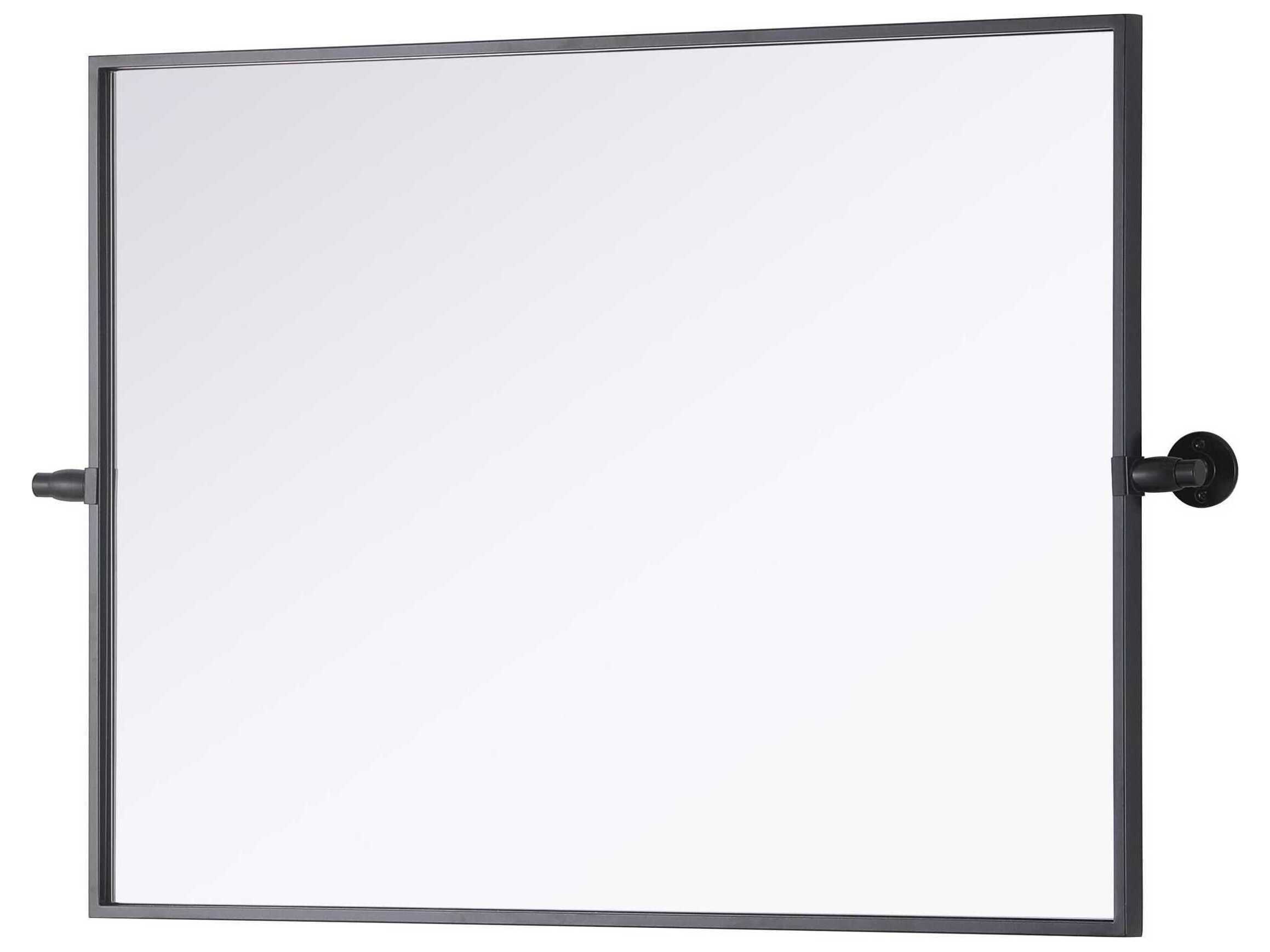 Elegant Lighting Amoura Black Rectangular Wall Mirror