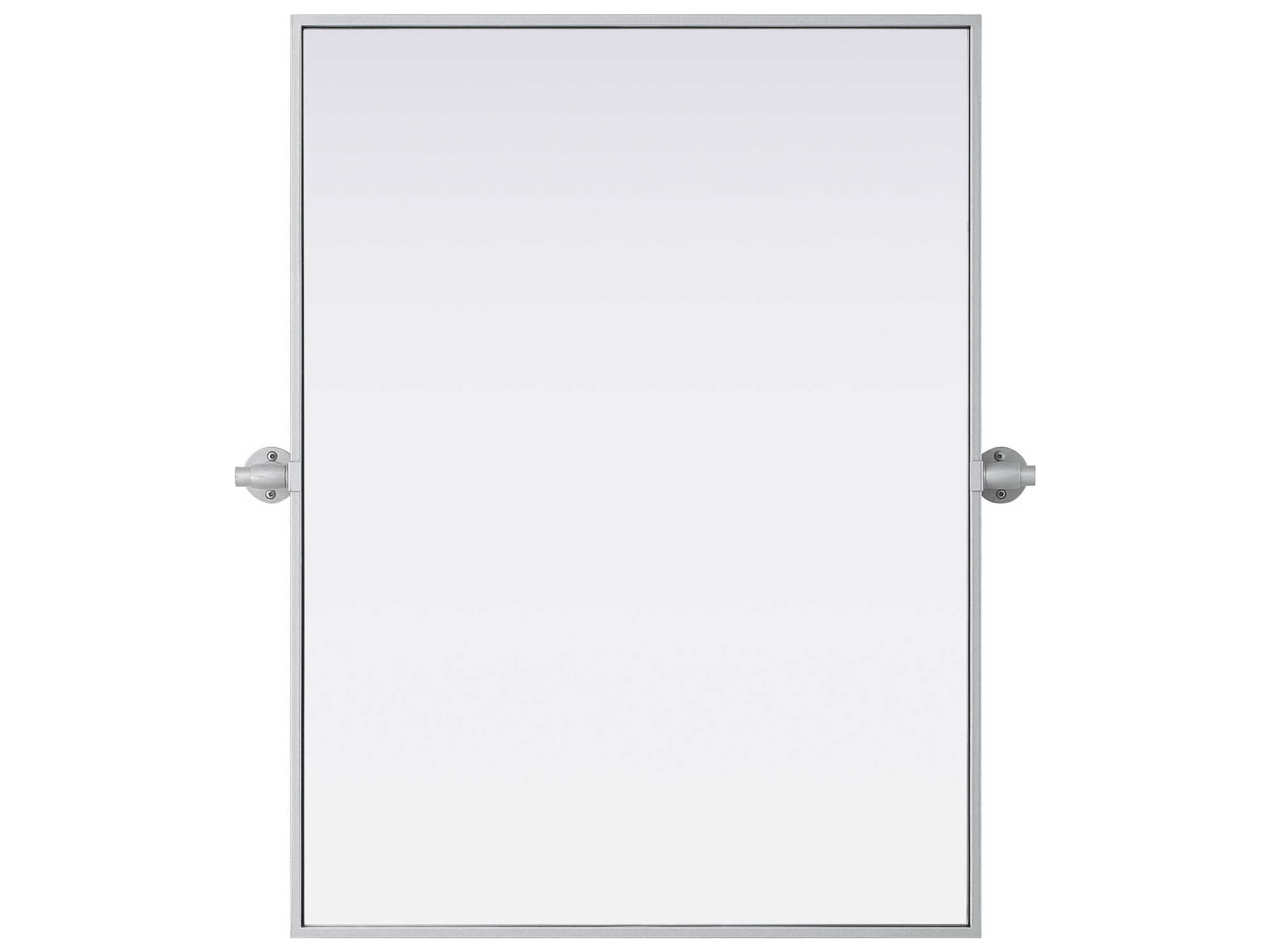 Elegant Lighting Amoura Silver Rectangular Wall Mirror