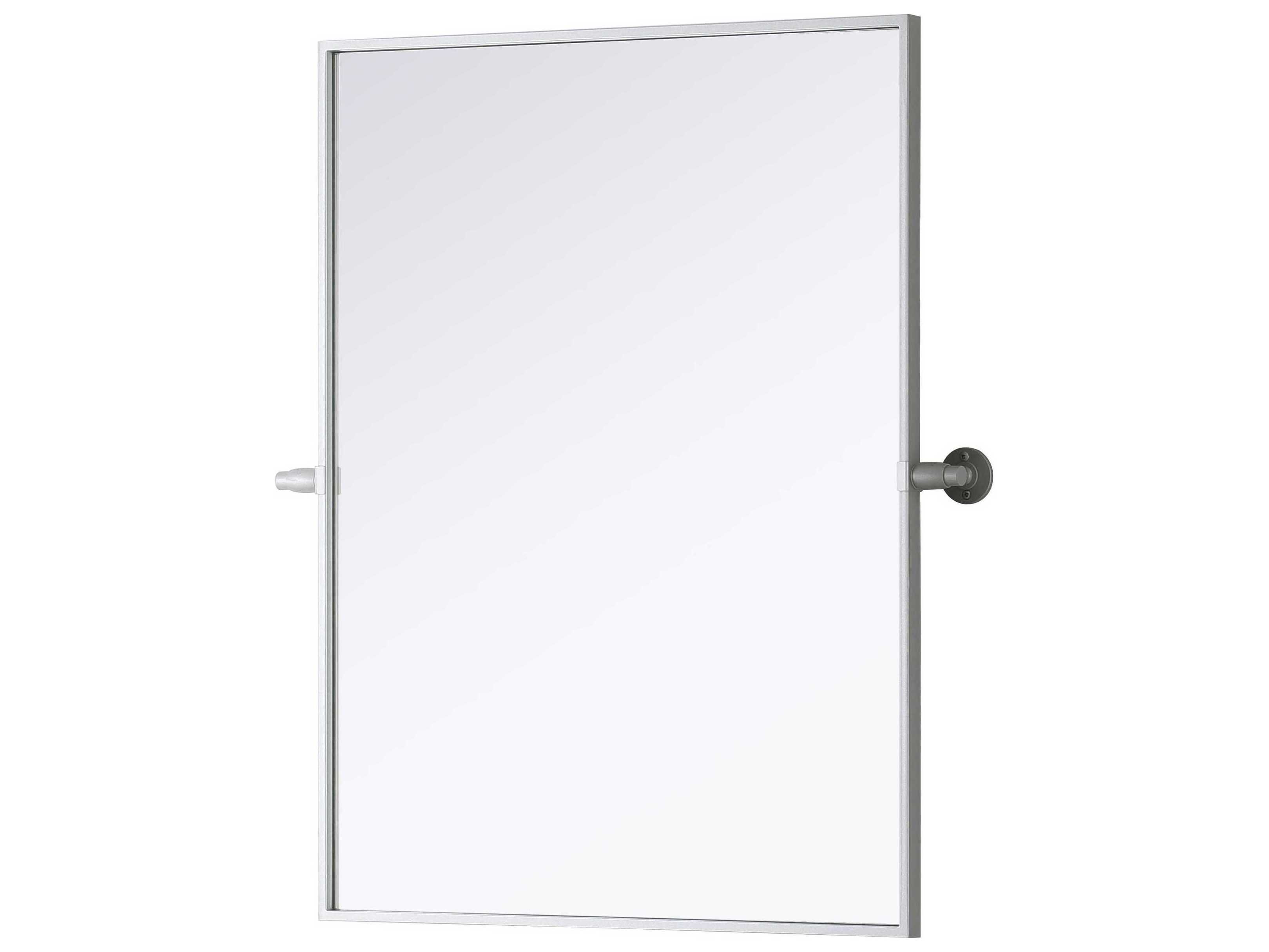 Elegant Lighting Amoura Silver Rectangular Wall Mirror