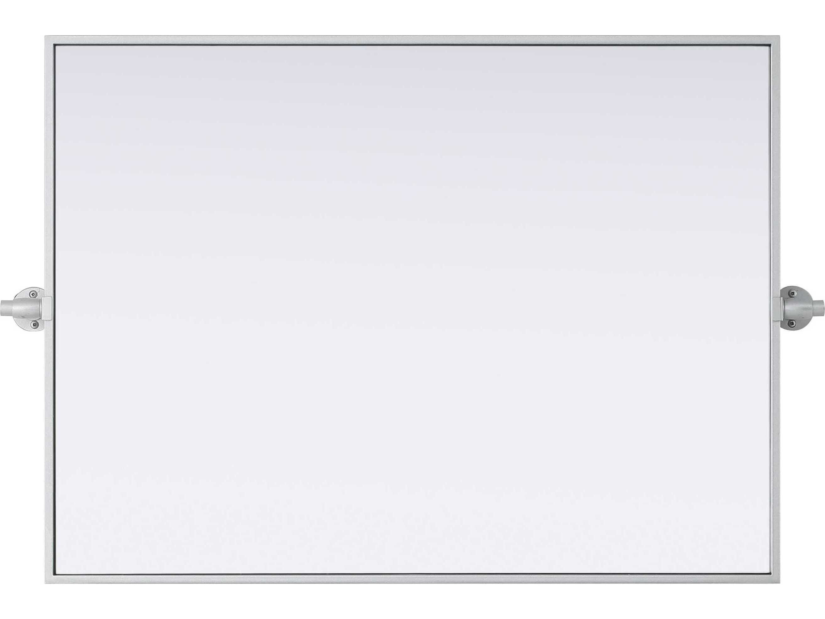 Elegant Lighting Amoura Silver Rectangular Wall Mirror