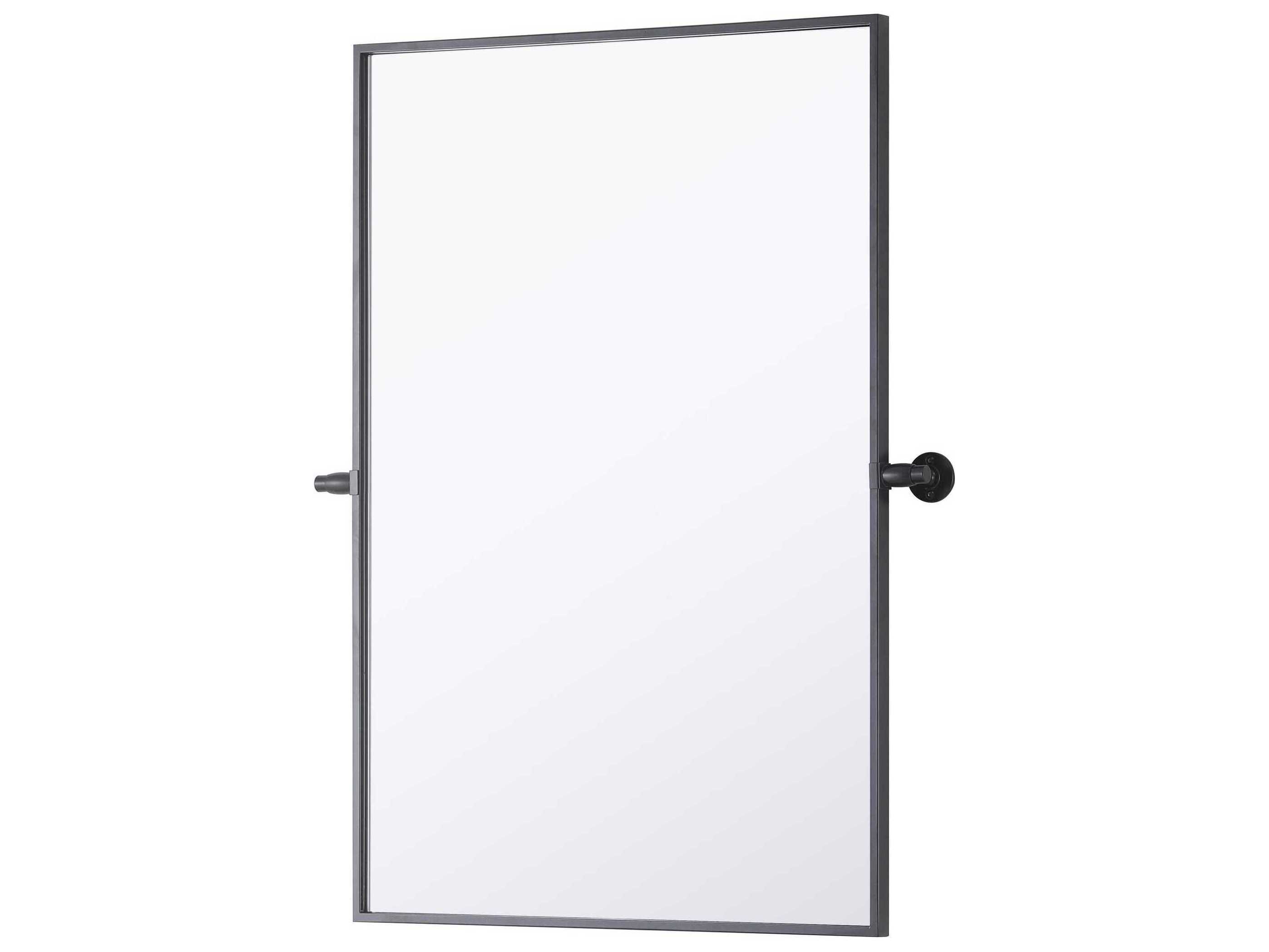 Elegant Lighting Amoura Black Rectangular Wall Mirror