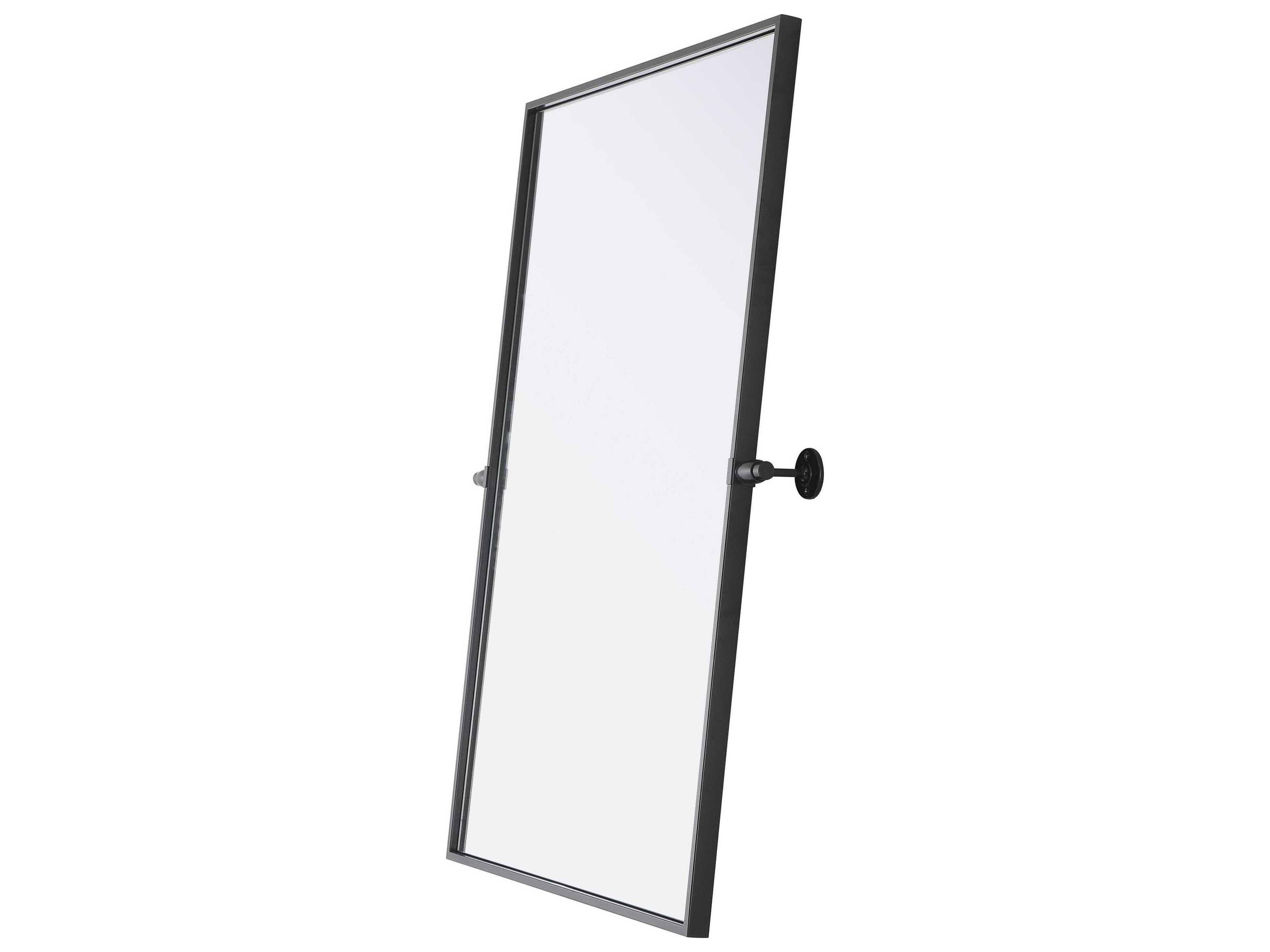 Elegant Lighting Amoura Black Rectangular Wall Mirror