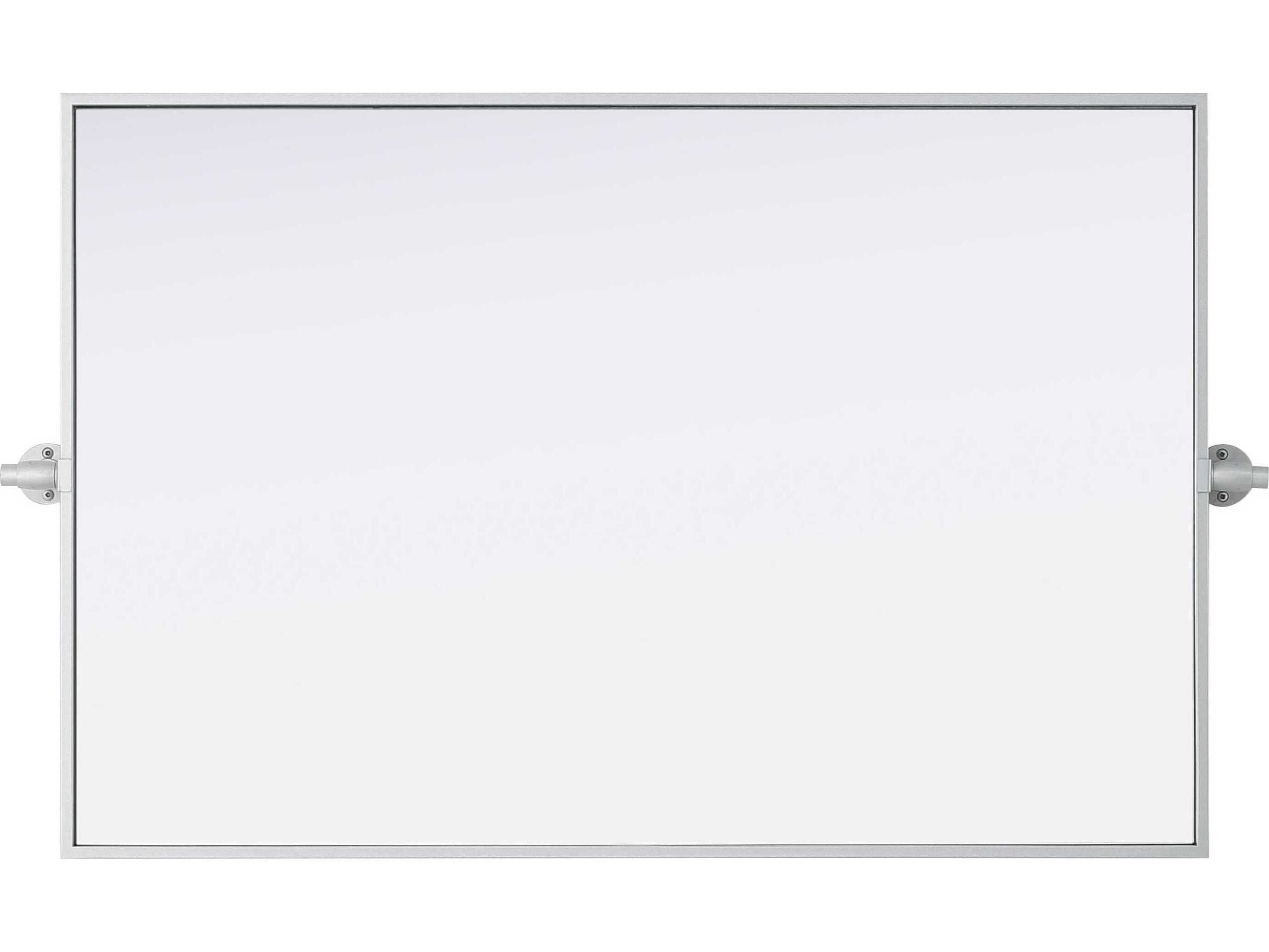 Elegant Lighting Amoura Silver Rectangular Wall Mirror
