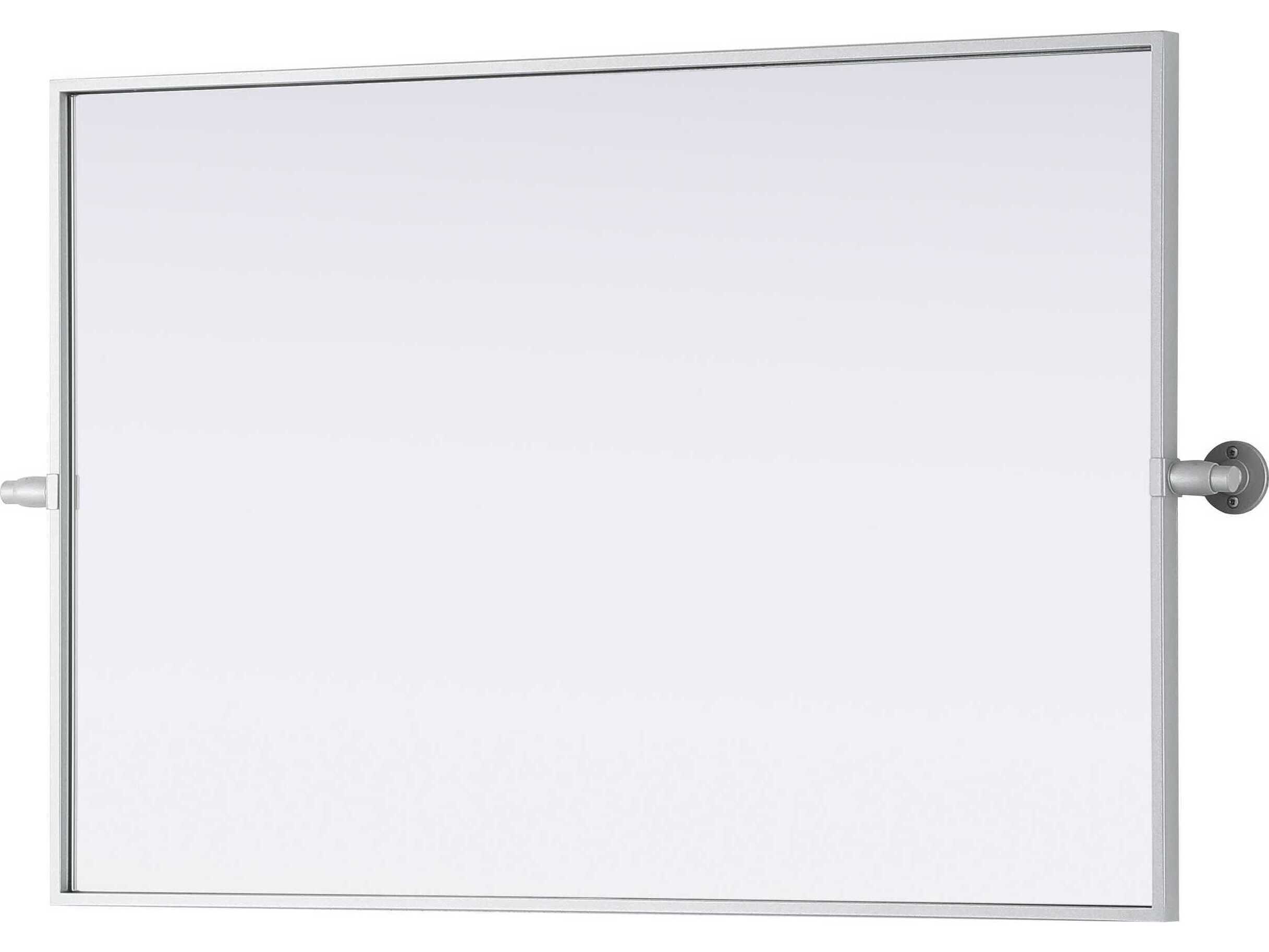 Elegant Lighting Amoura Silver Rectangular Wall Mirror