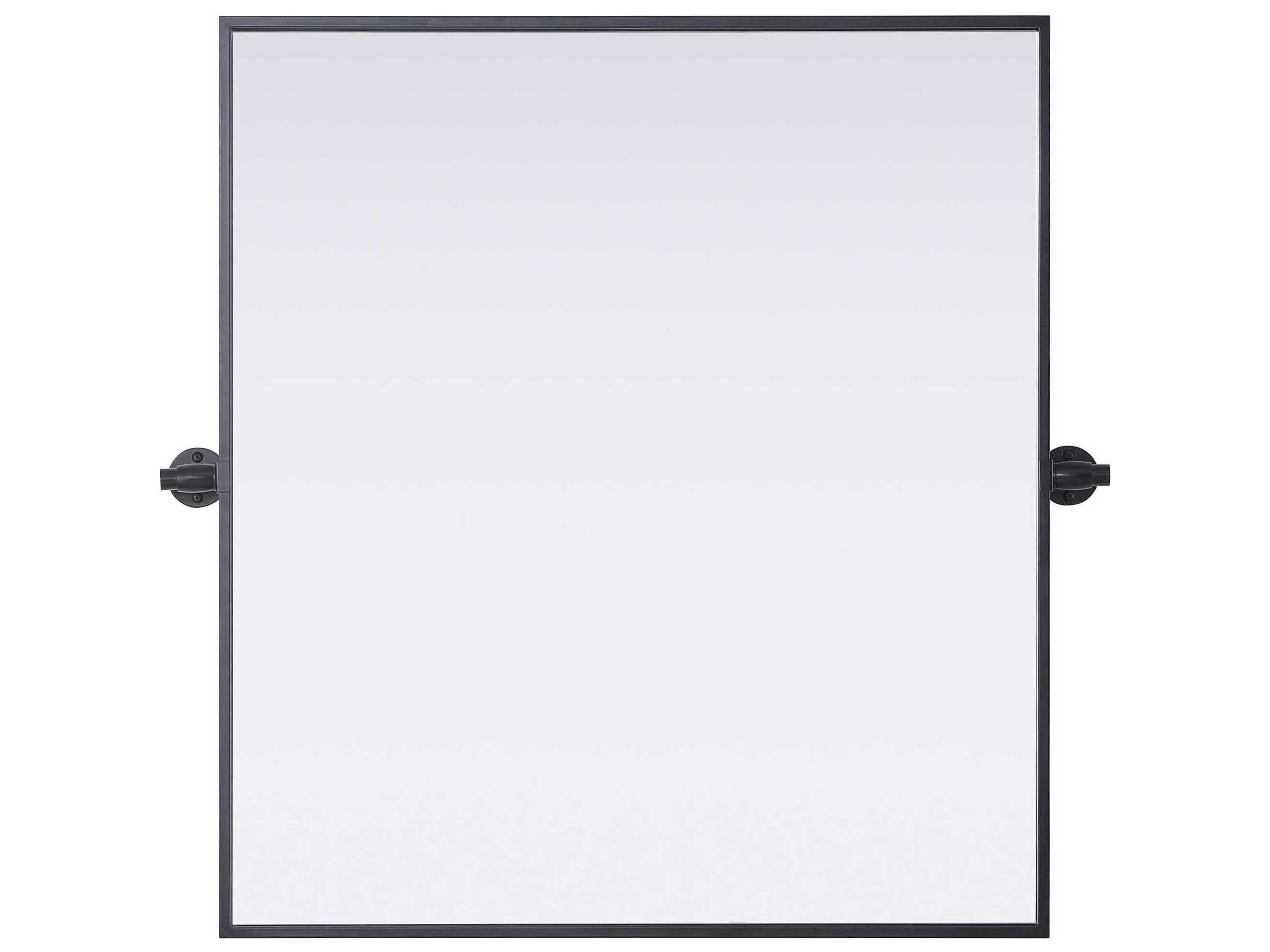 Elegant Lighting Amoura Black Rectangular Wall Mirror