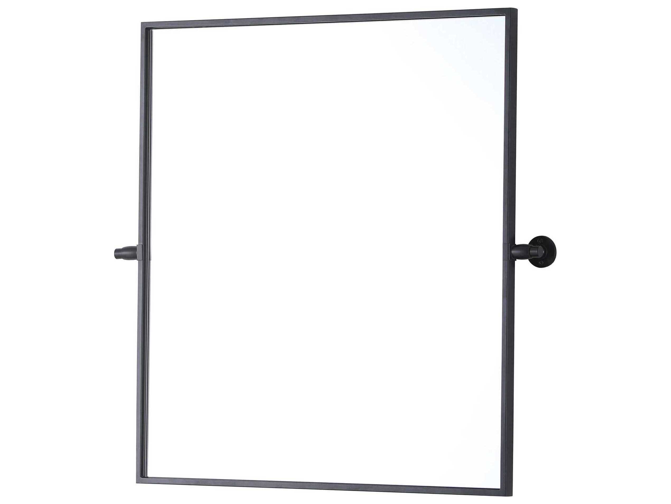 Elegant Lighting Amoura Black Rectangular Wall Mirror