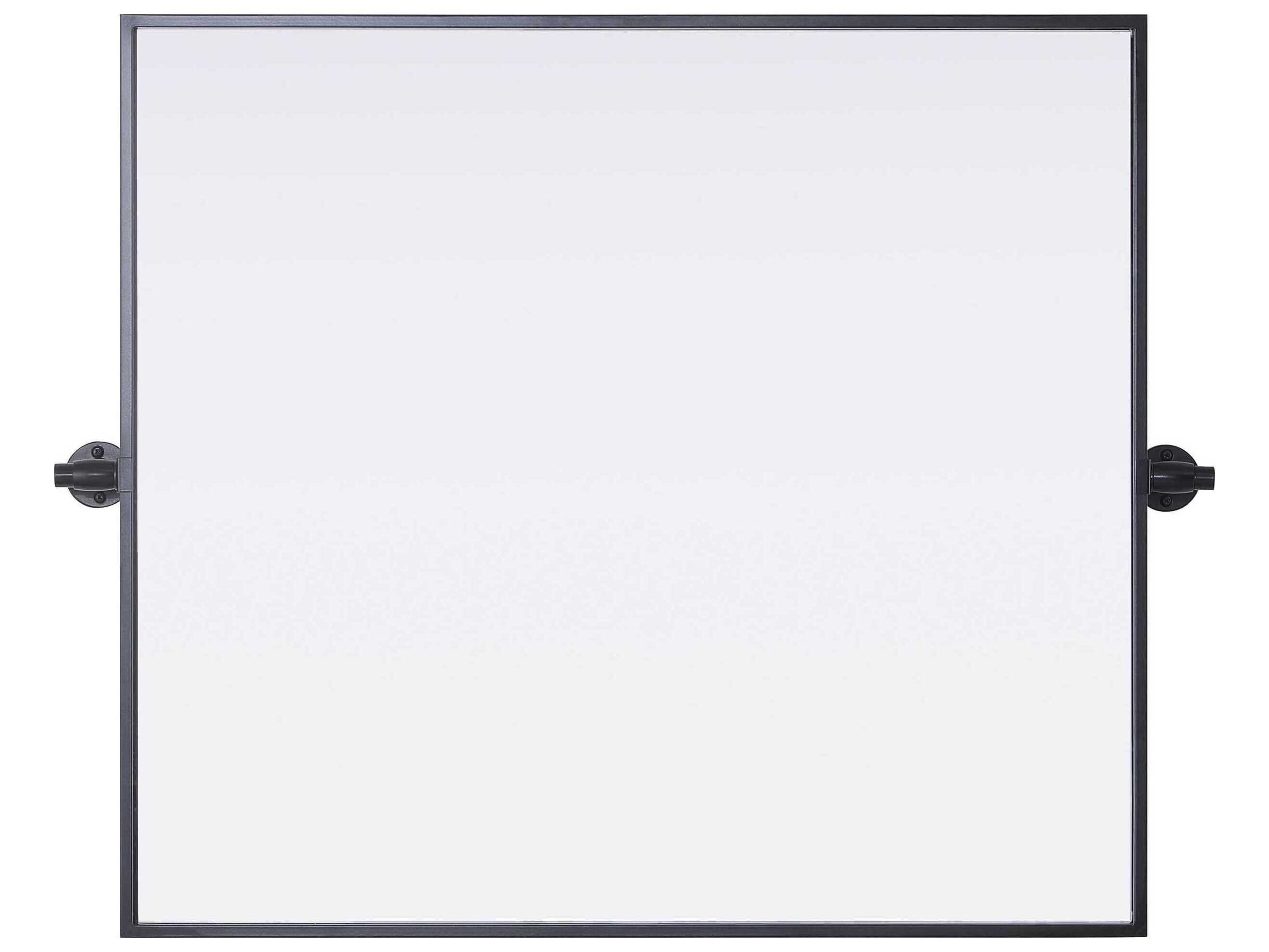 Elegant Lighting Amoura Black Rectangular Wall Mirror