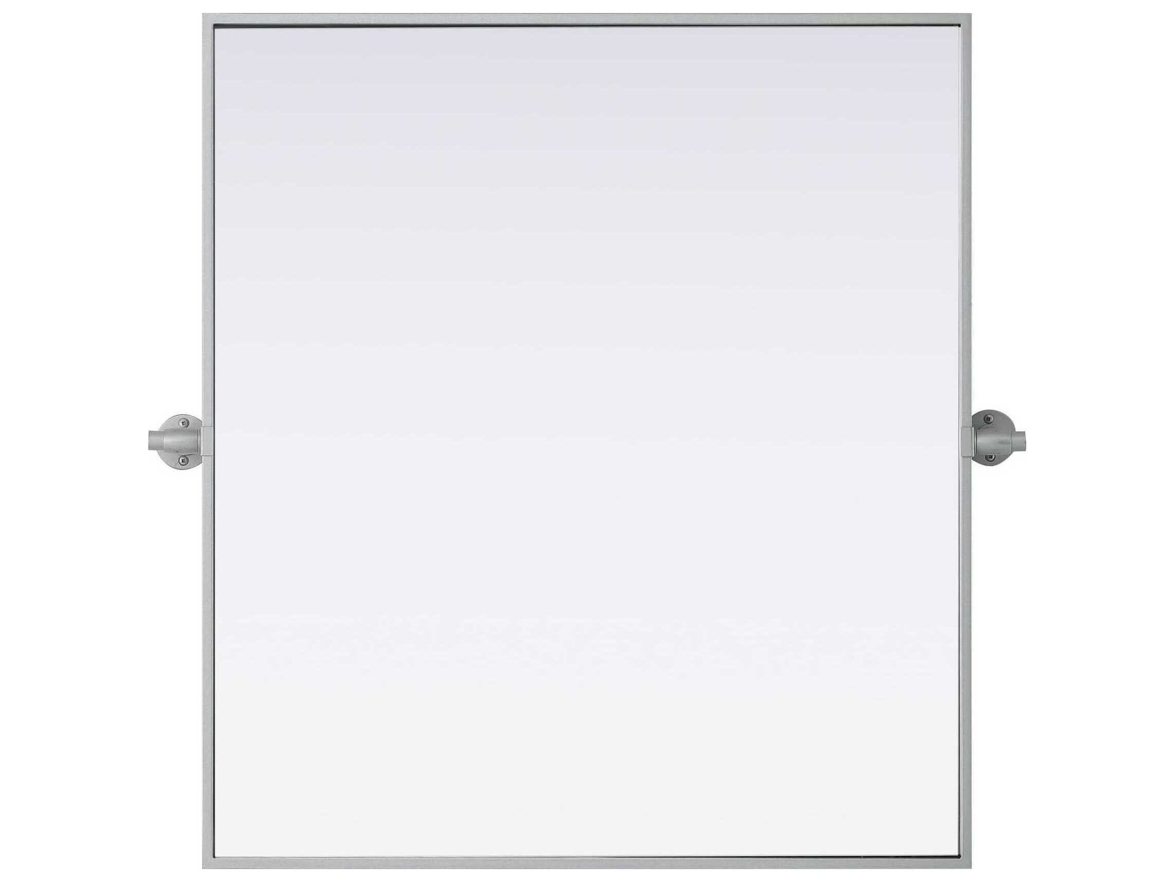 Elegant Lighting Amoura Silver Rectangular Wall Mirror