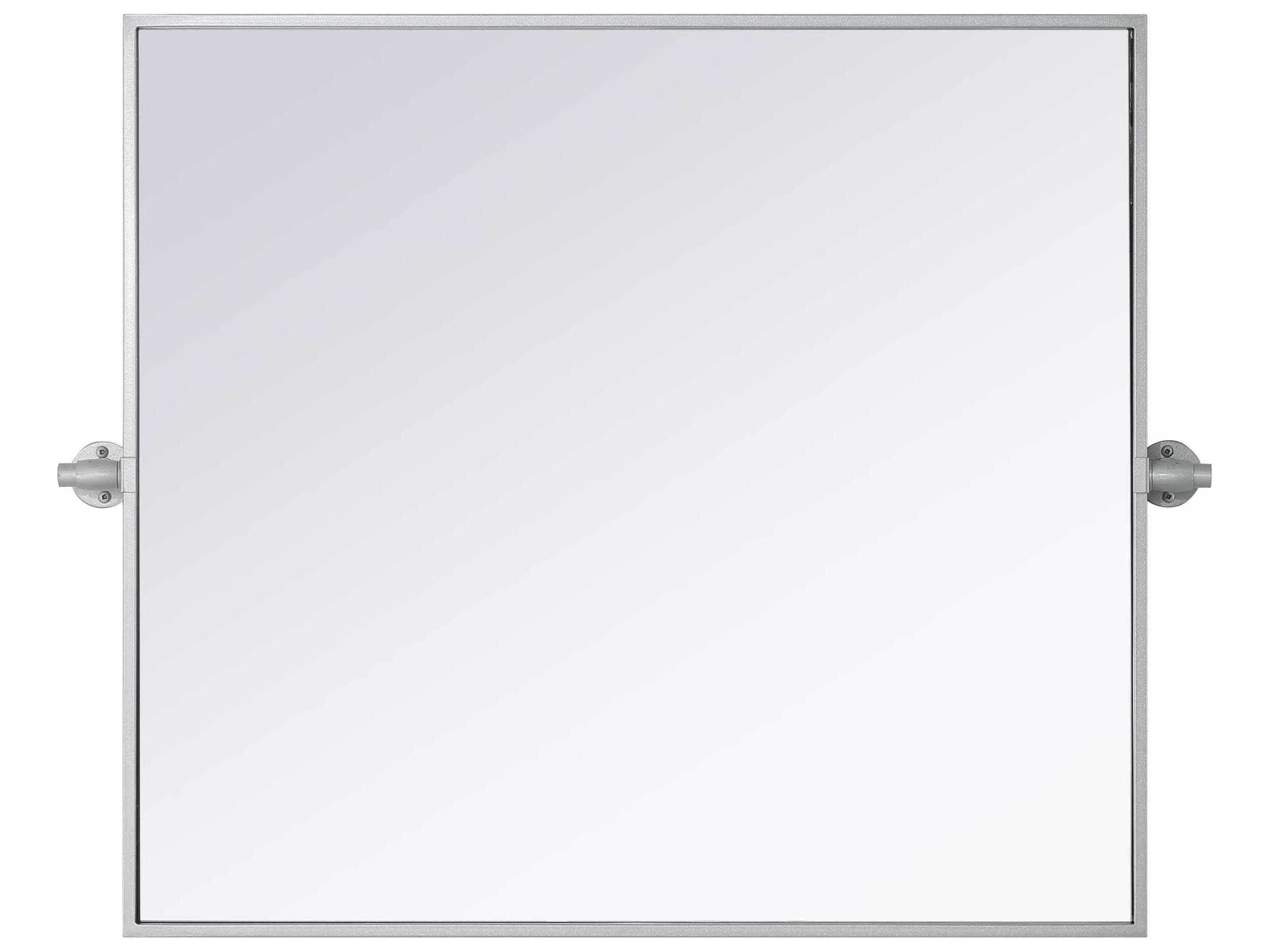 Elegant Lighting Amoura Silver Rectangular Wall Mirror