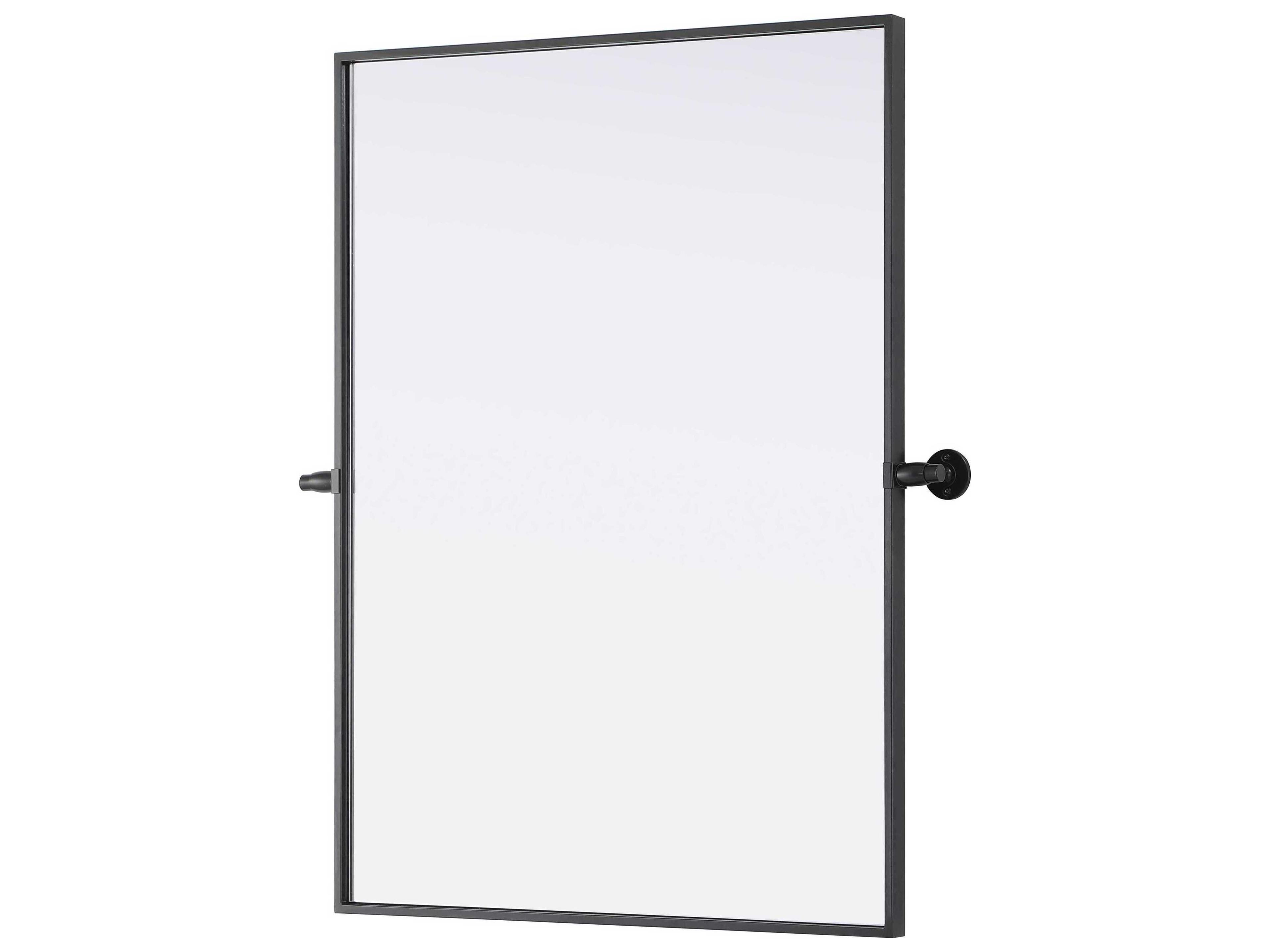 Elegant Lighting Amoura Black Rectangular Wall Mirror