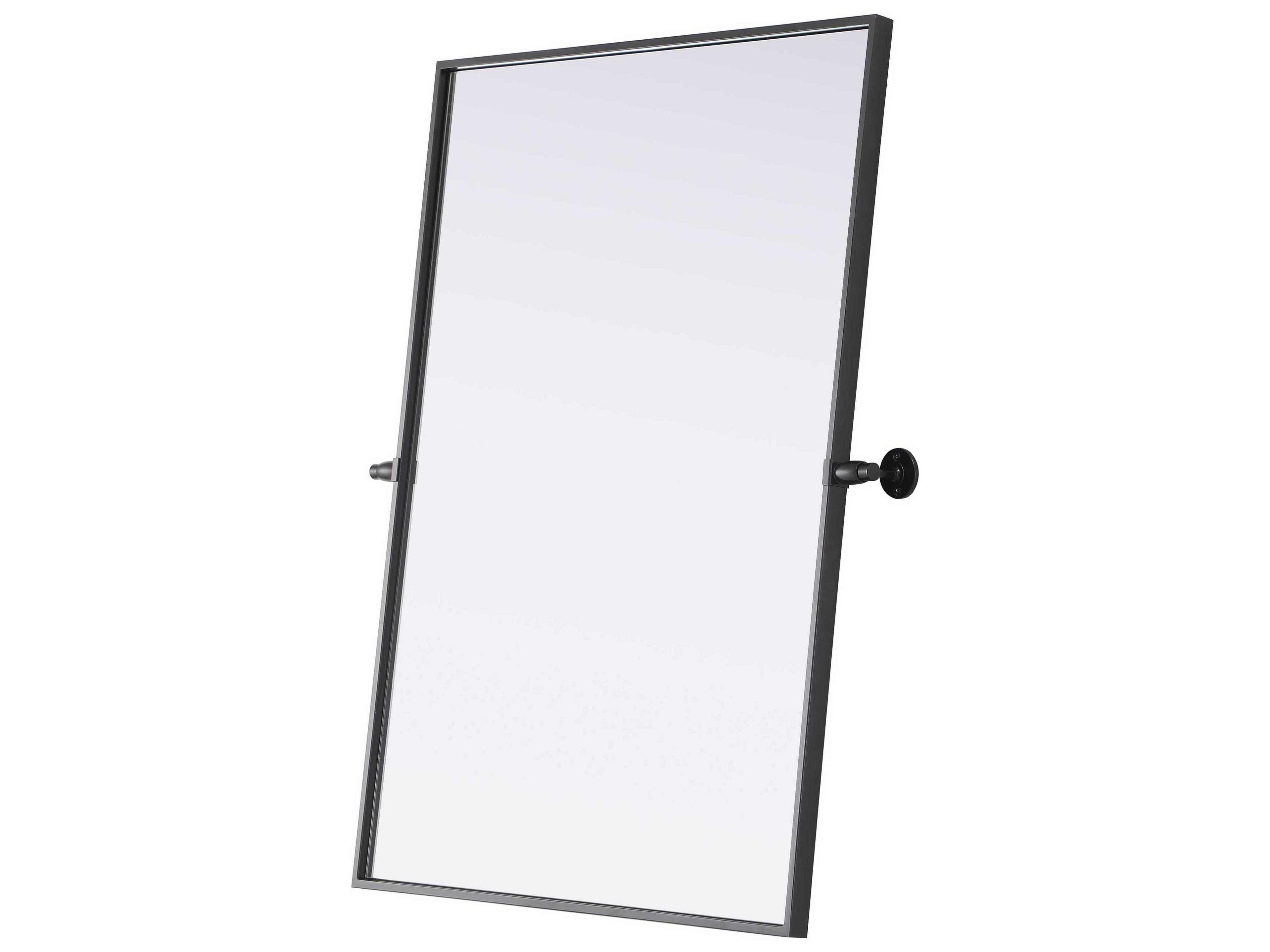 Elegant Lighting Amoura Black Rectangular Wall Mirror