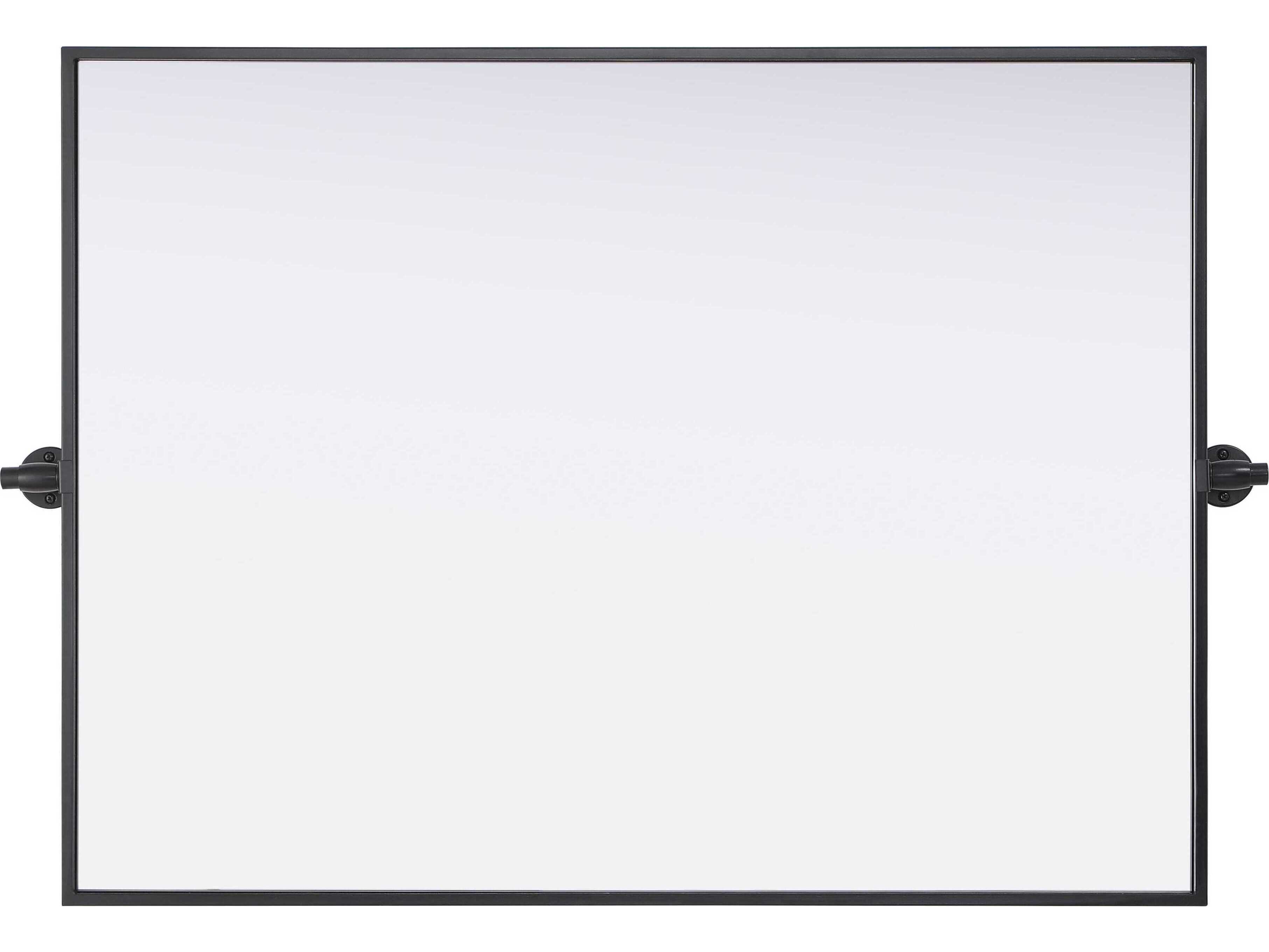 Elegant Lighting Amoura Black Rectangular Wall Mirror