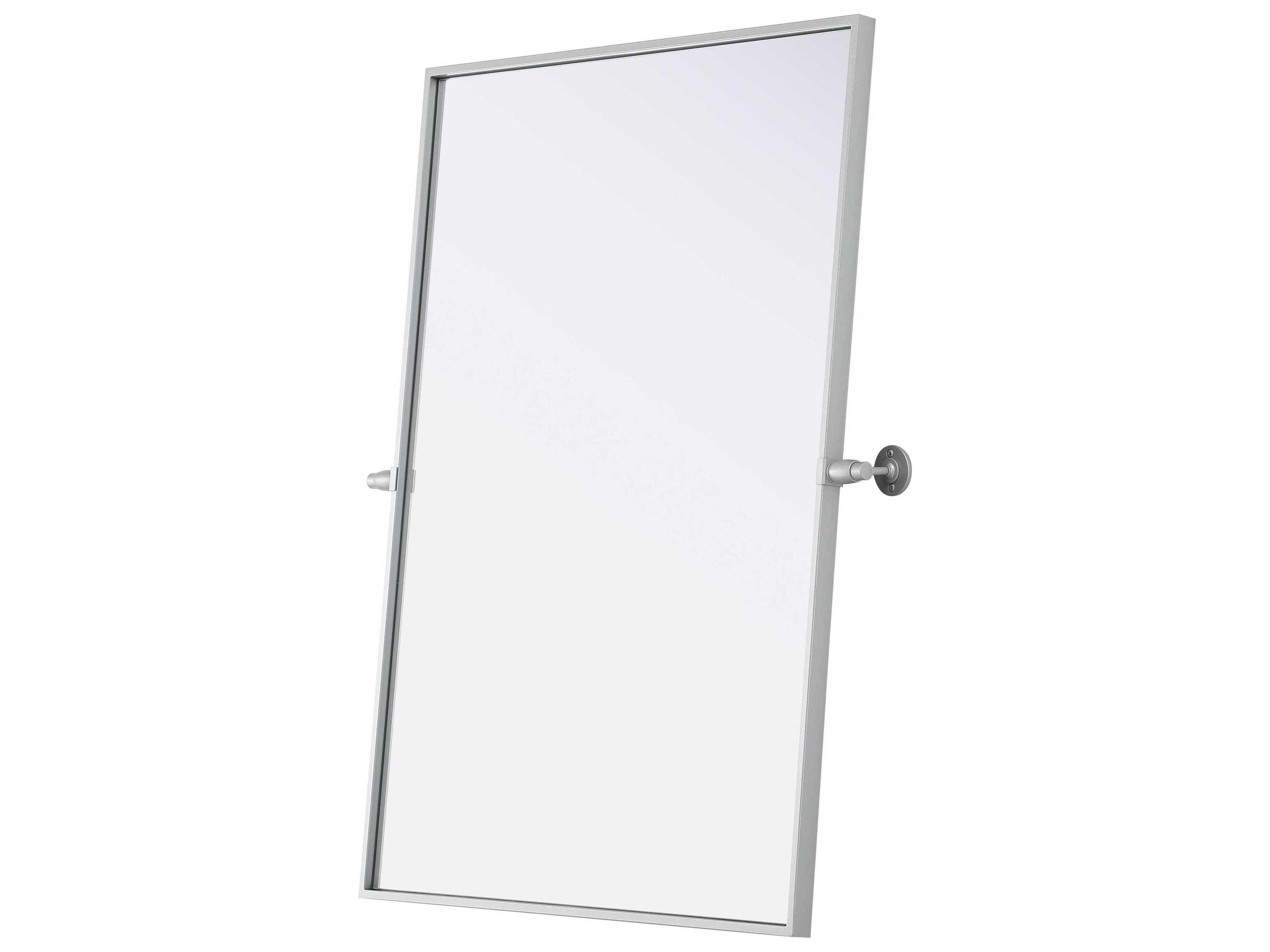 Elegant Lighting Amoura Silver Rectangular Wall Mirror