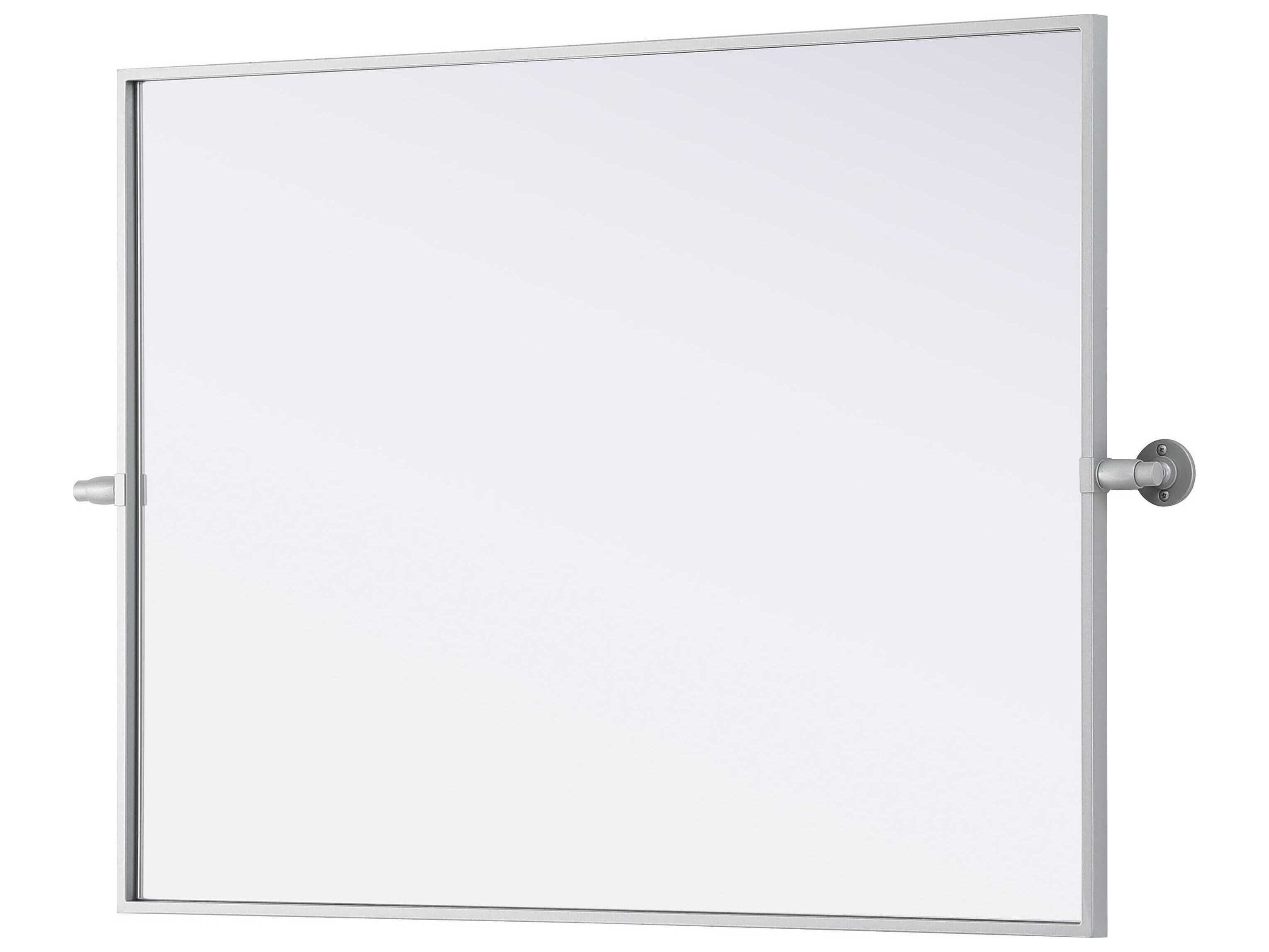 Elegant Lighting Amoura Silver Rectangular Wall Mirror