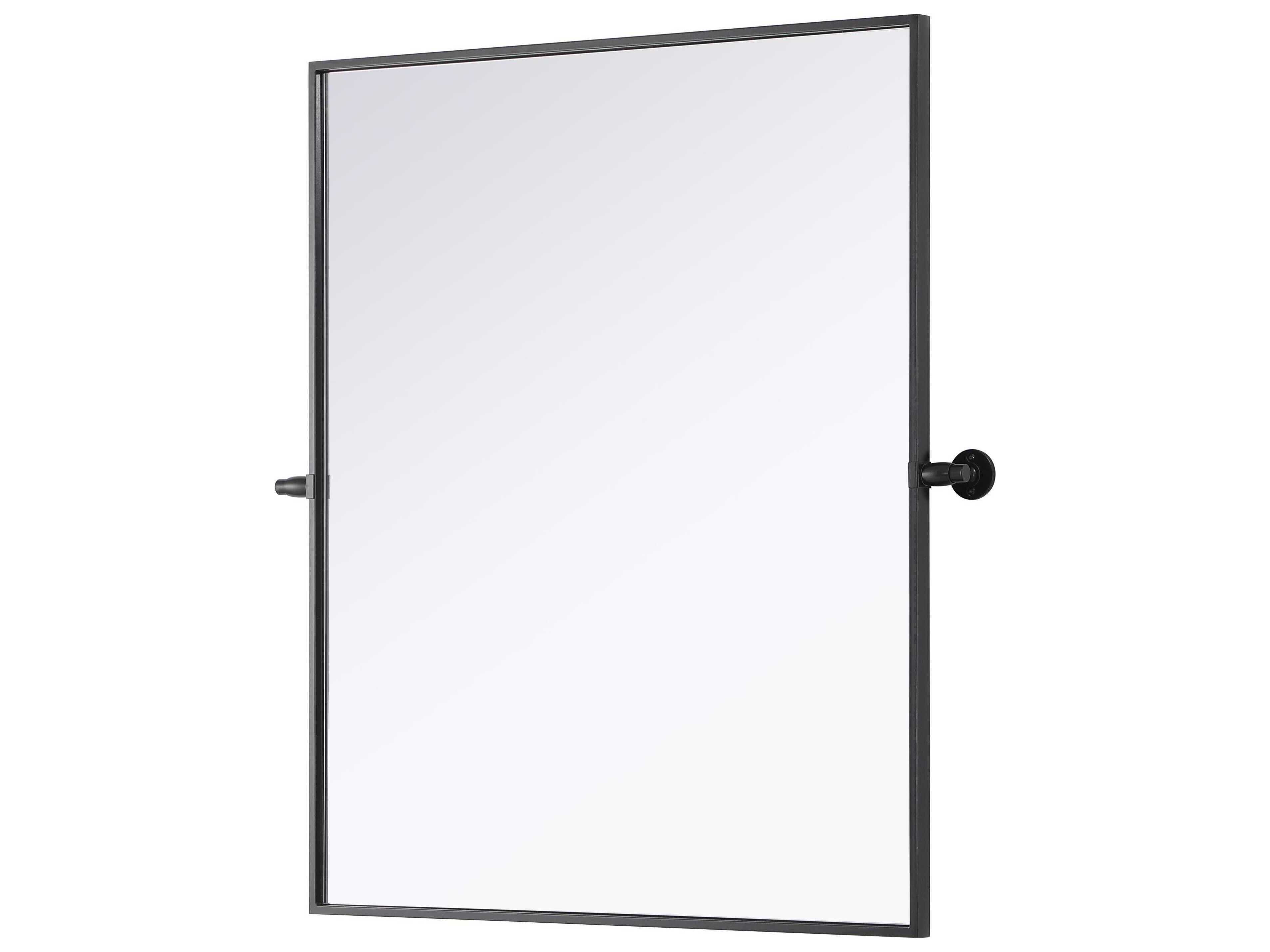 Elegant Lighting Amoura Black Rectangular Wall Mirror