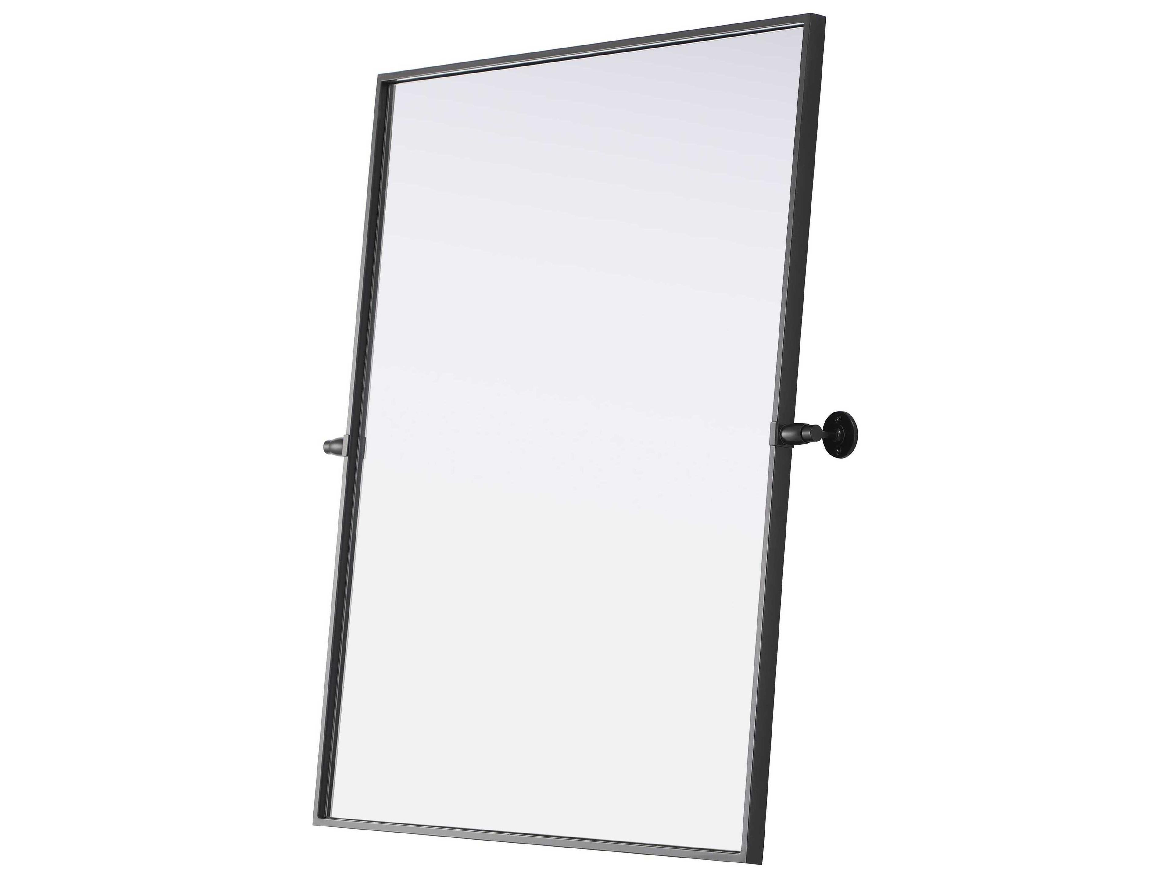 Elegant Lighting Amoura Black Rectangular Wall Mirror