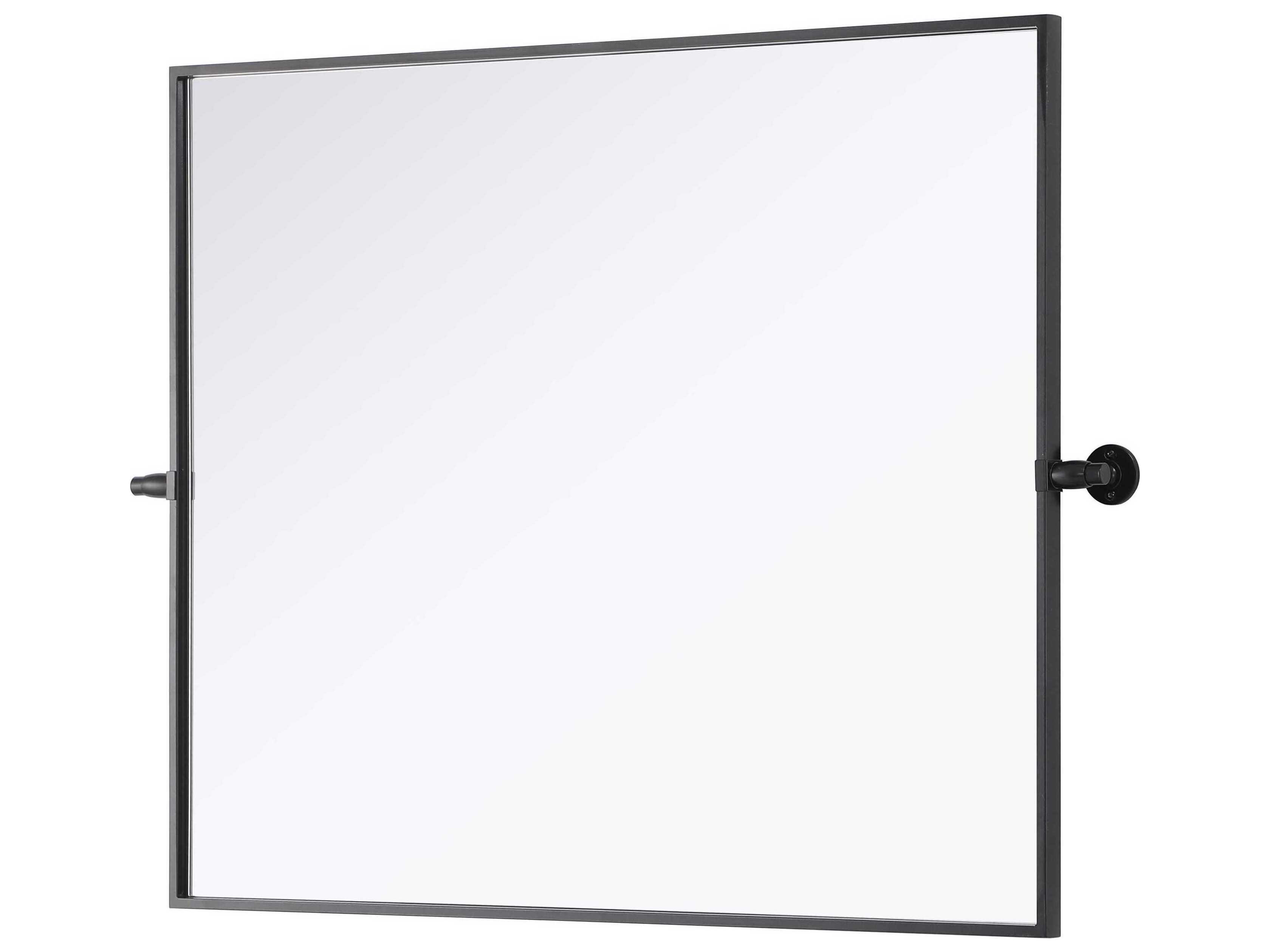 Elegant Lighting Amoura Black Rectangular Wall Mirror