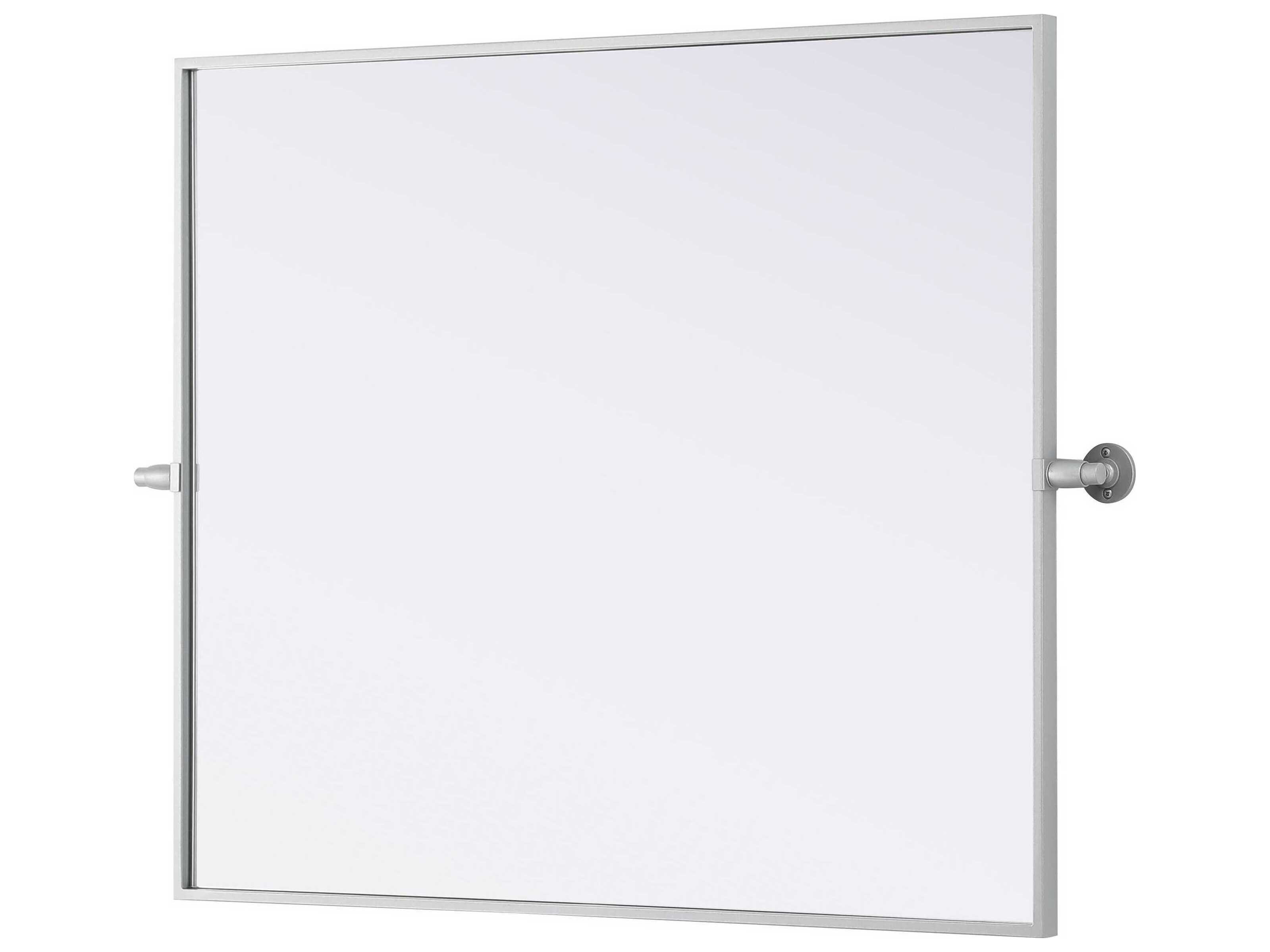 Elegant Lighting Amoura Silver Rectangular Wall Mirror
