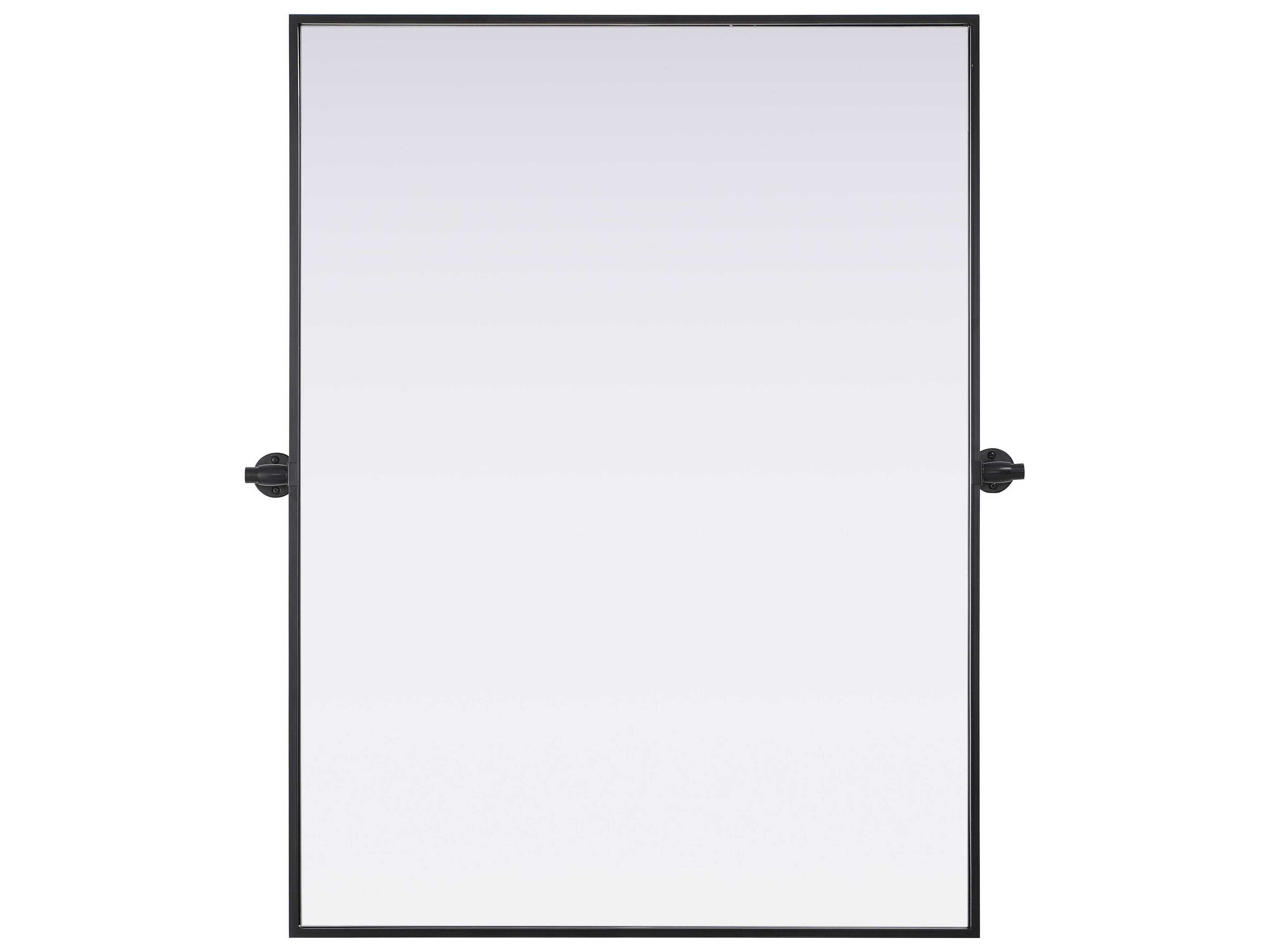 Elegant Lighting Amoura Black Rectangular Wall Mirror