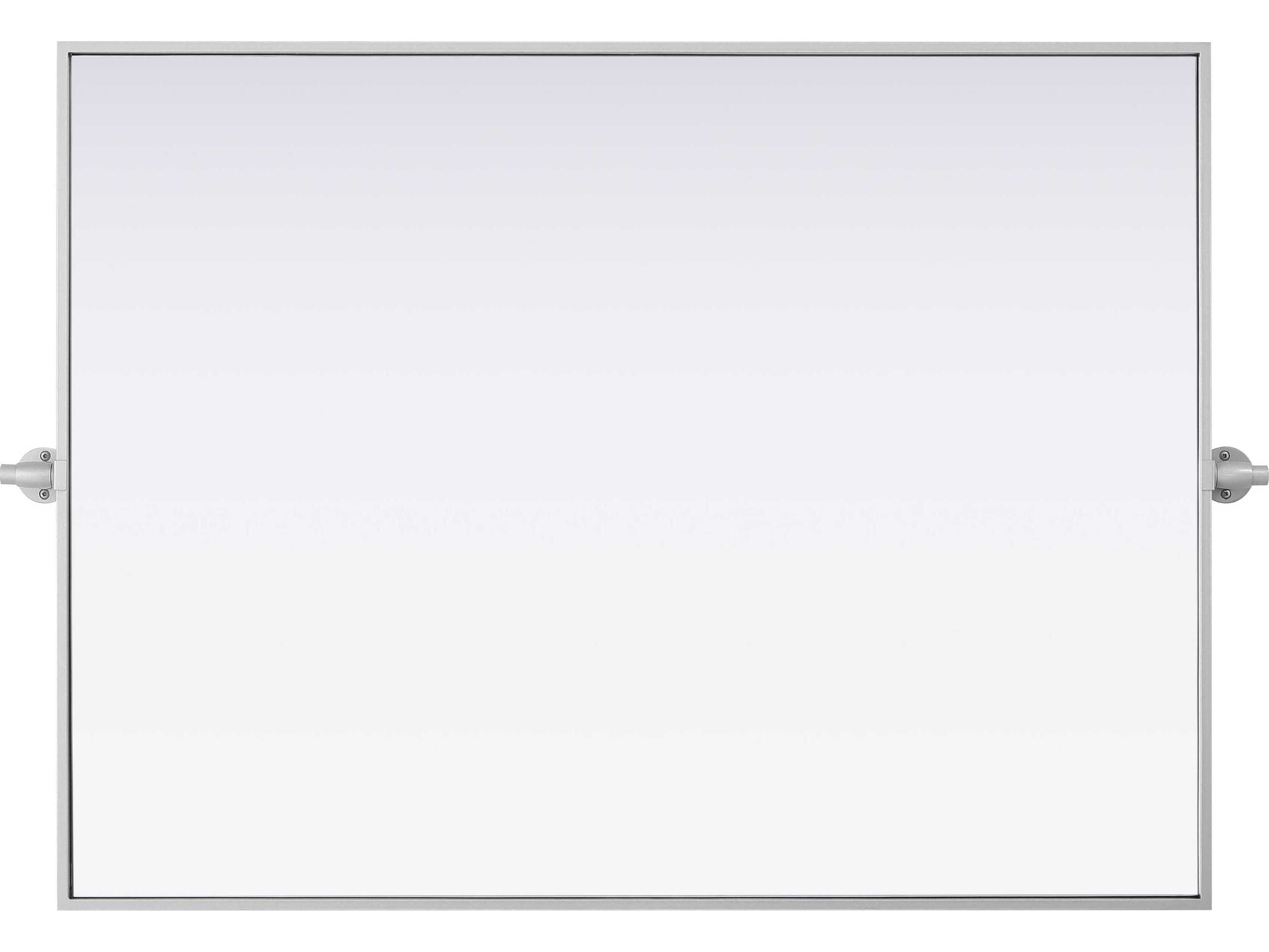 Elegant Lighting Amoura Silver Rectangular Wall Mirror