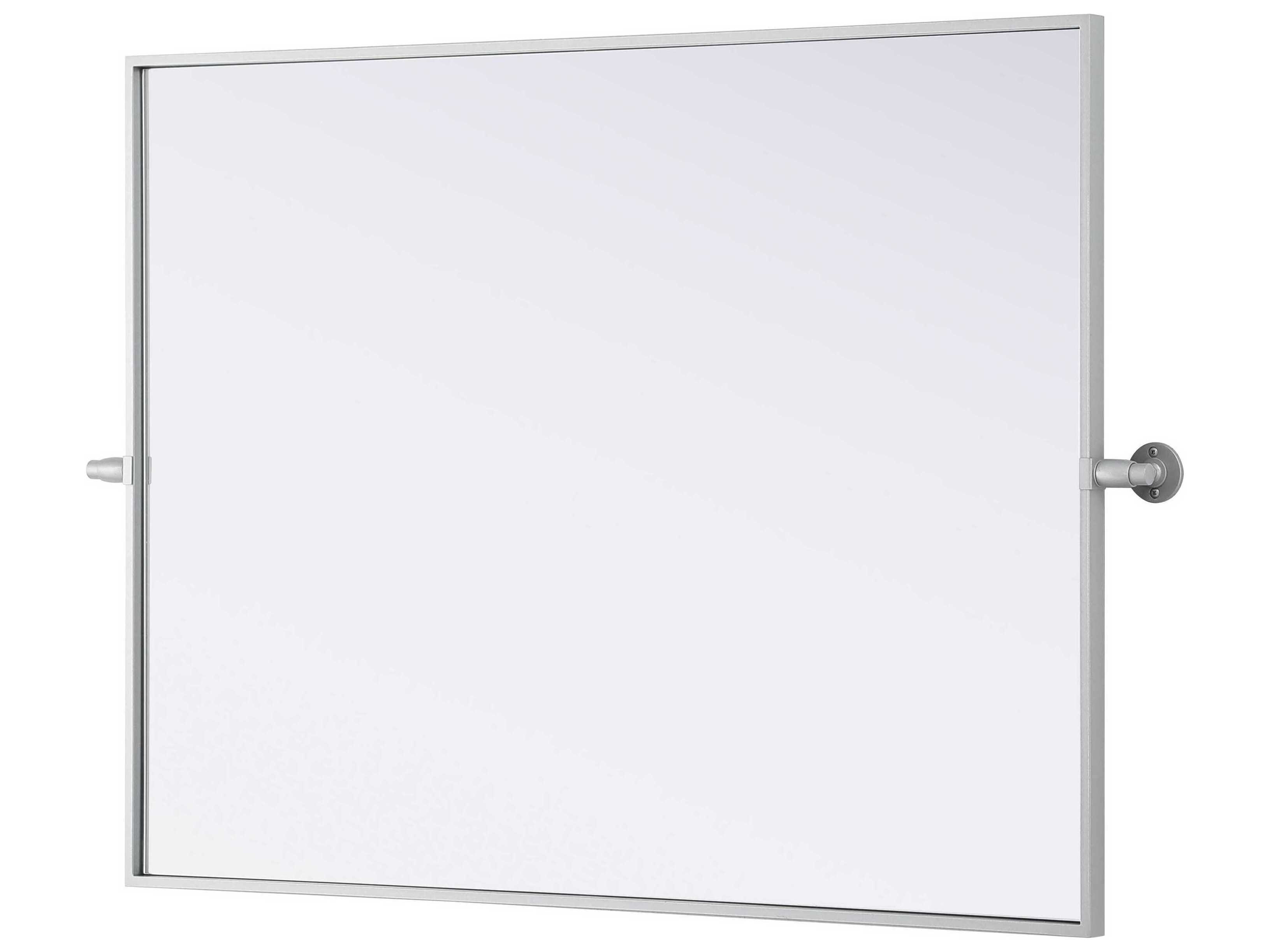 Elegant Lighting Amoura Silver Rectangular Wall Mirror