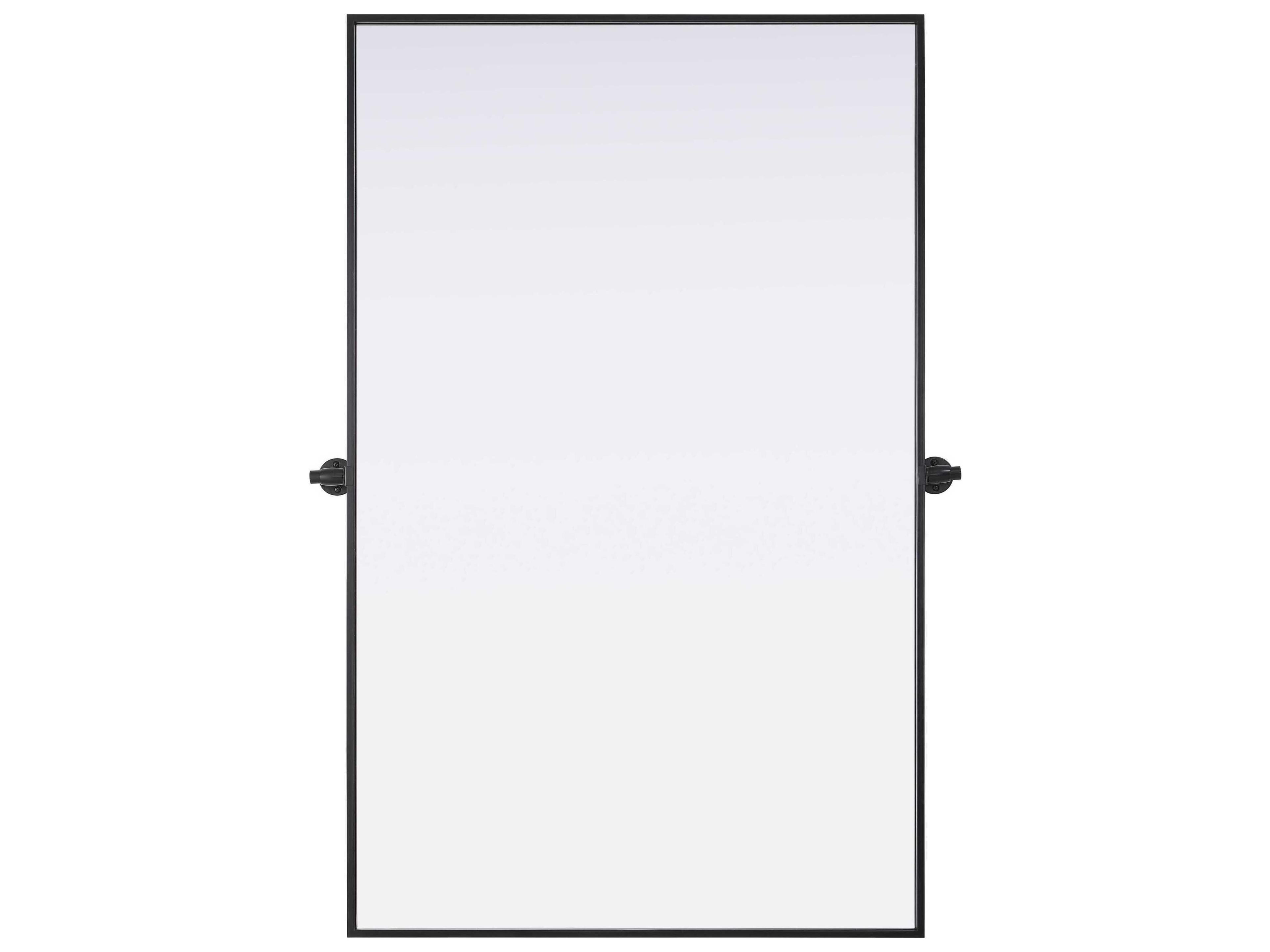 Elegant Lighting Amoura Black Rectangular Wall Mirror