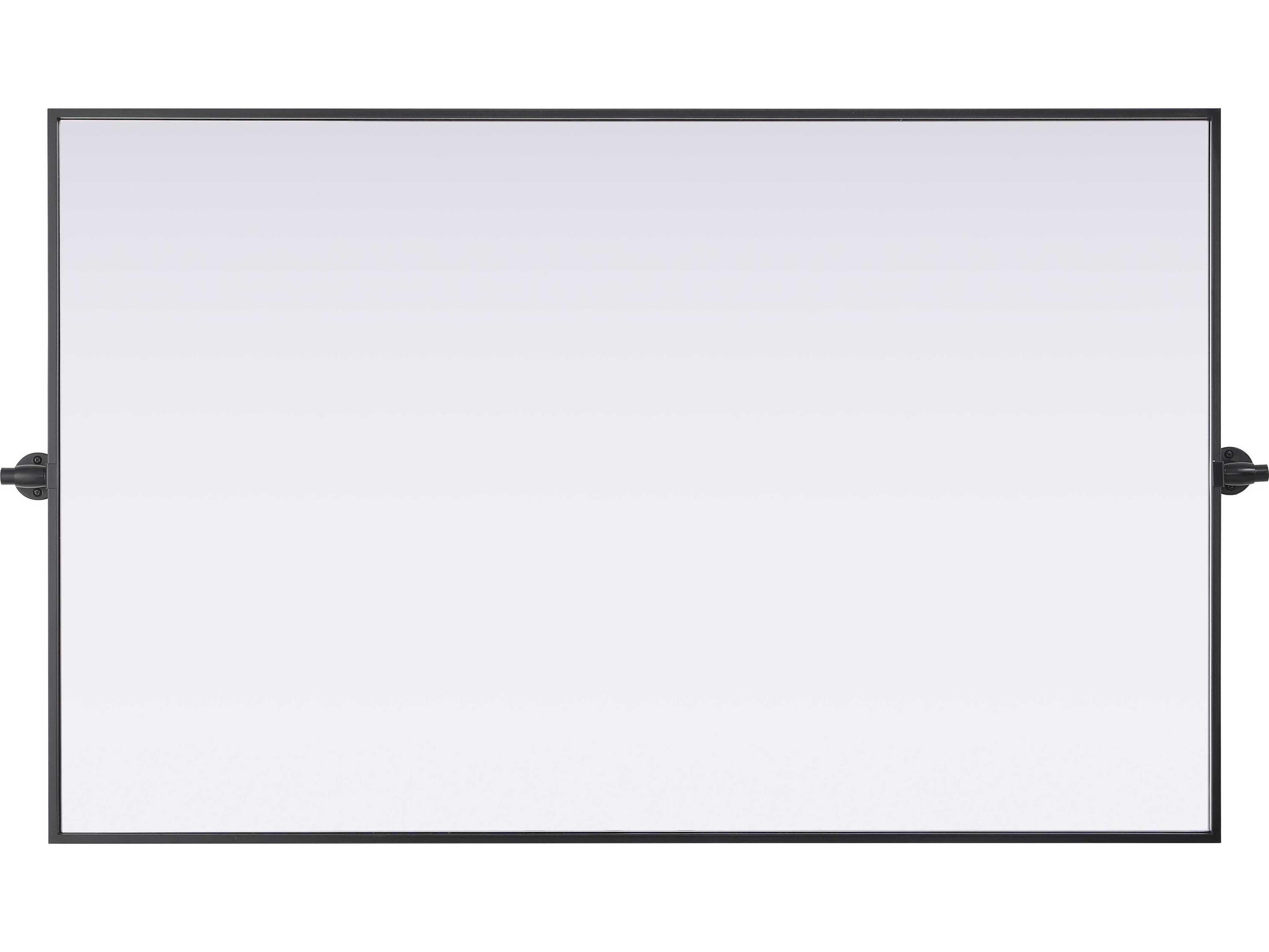 Elegant Lighting Amoura Black Rectangular Wall Mirror