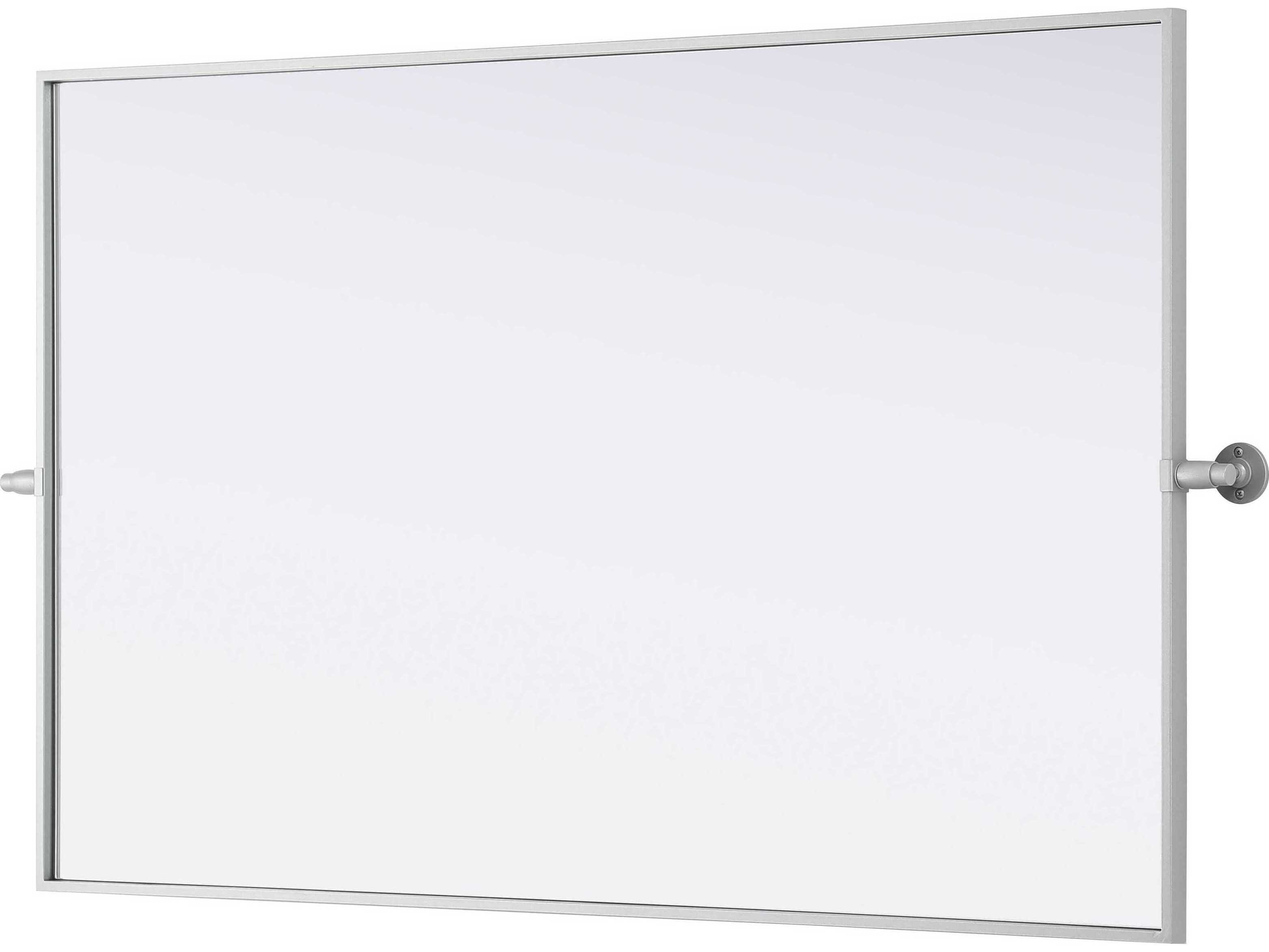Elegant Lighting Amoura Silver Rectangular Wall Mirror