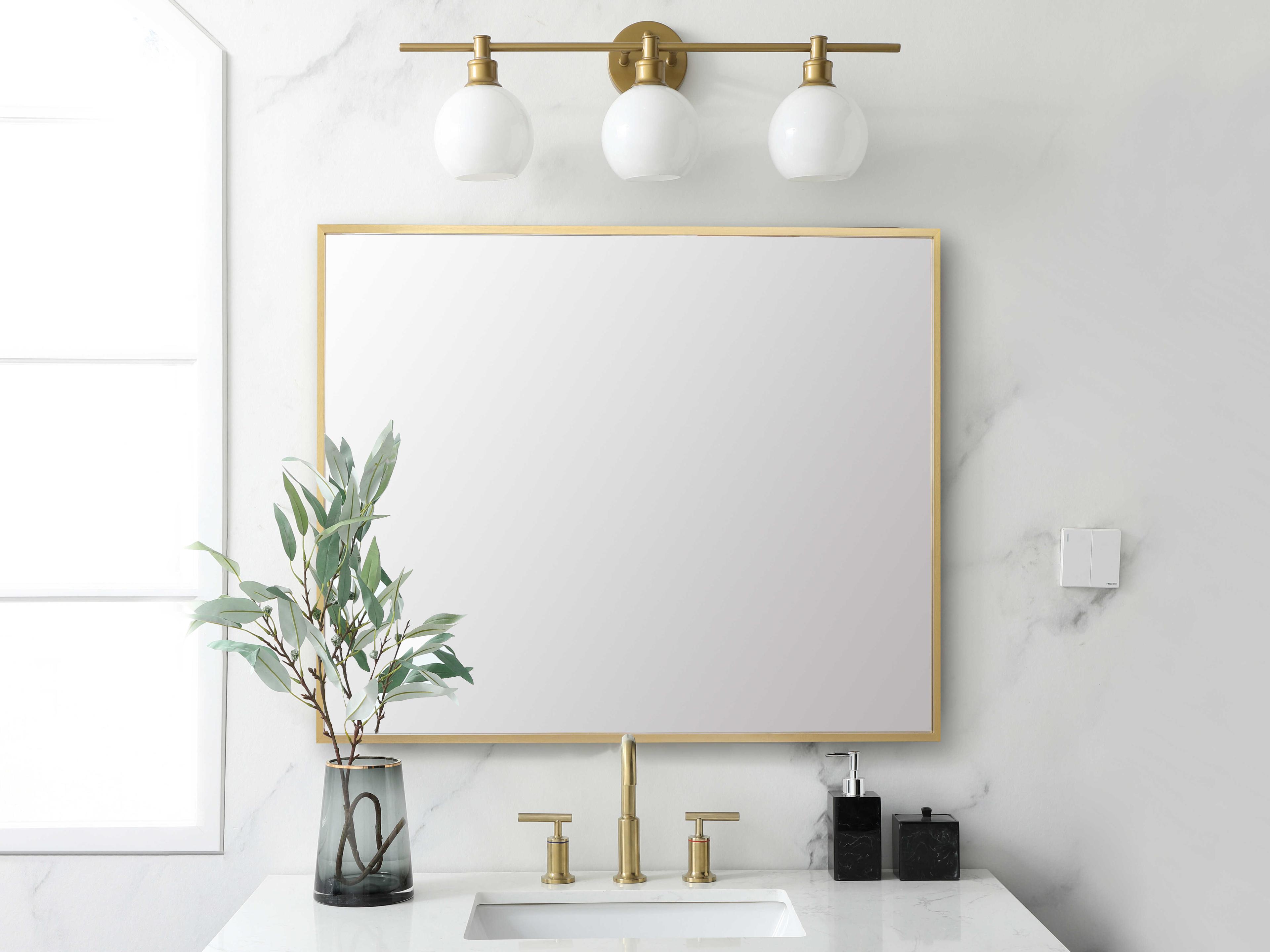 Elegant Lighting Grace Gold Rectangular Wall Mirror
