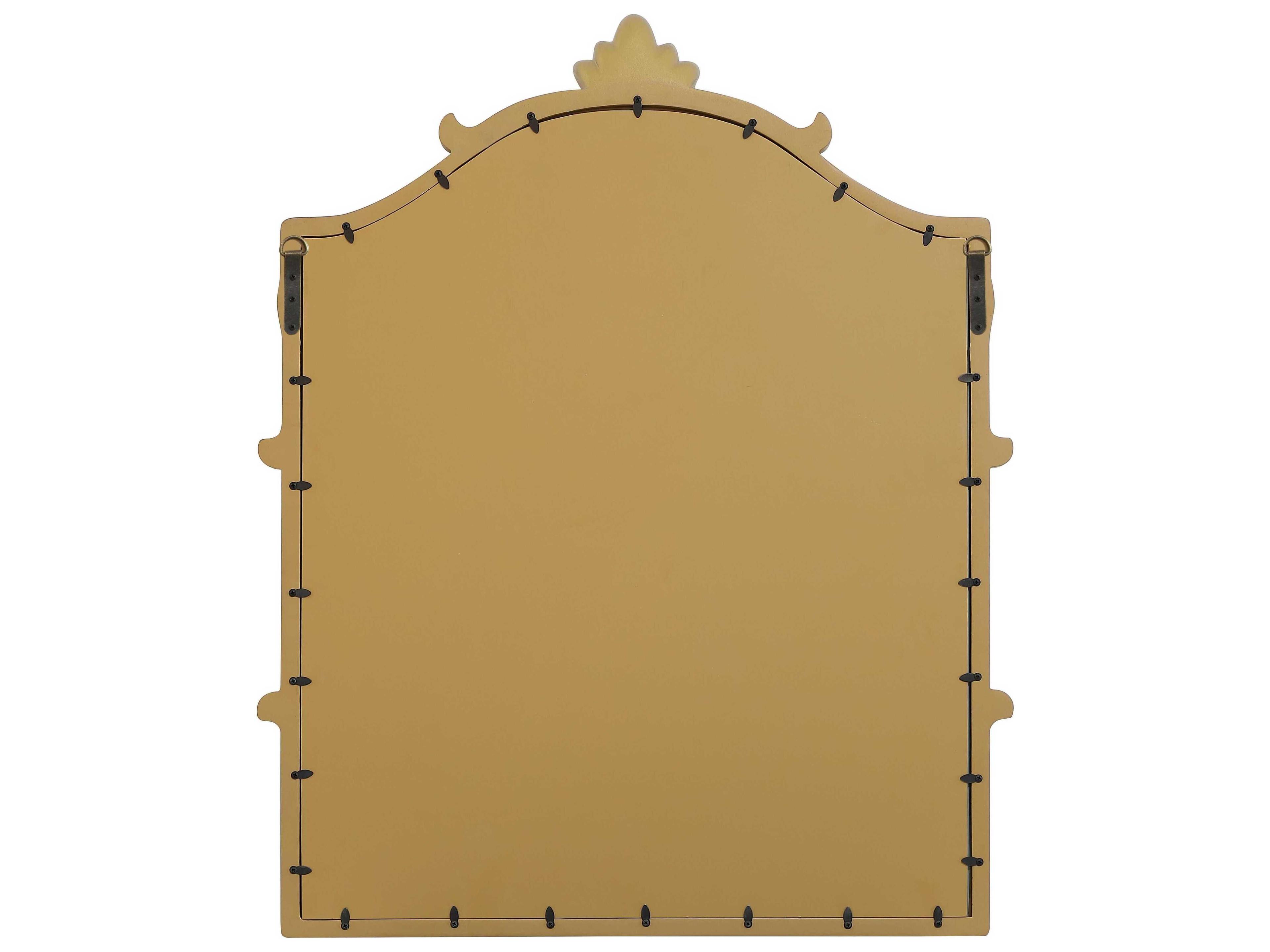 Elegant Lighting Madeline Distressed Gold Leaf Wall Mirror