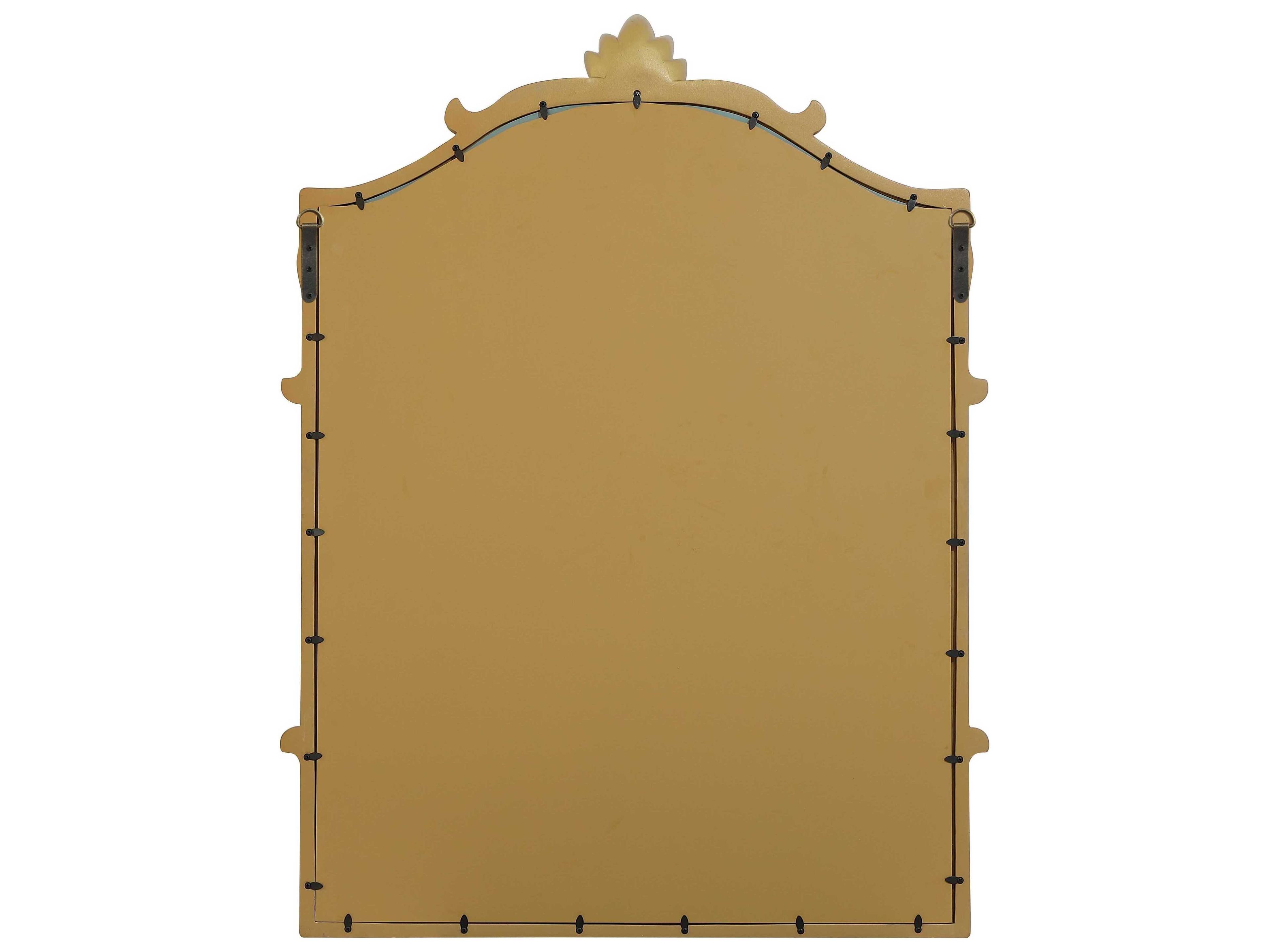 Elegant Lighting Madeline Distressed Gold Leaf Wall Mirror