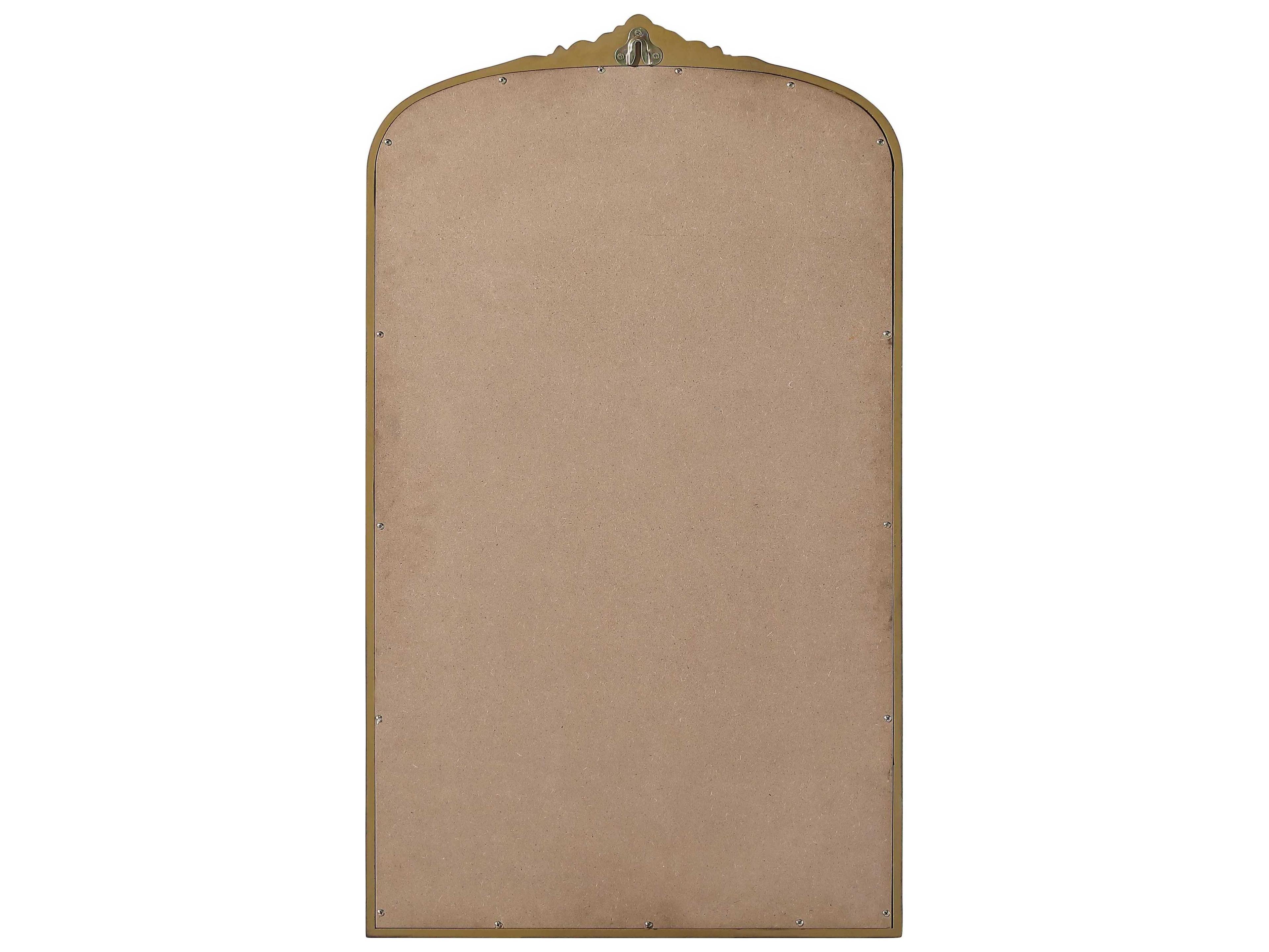 Elegant Lighting Naomi Distressed Antique Brass Wall Mirror