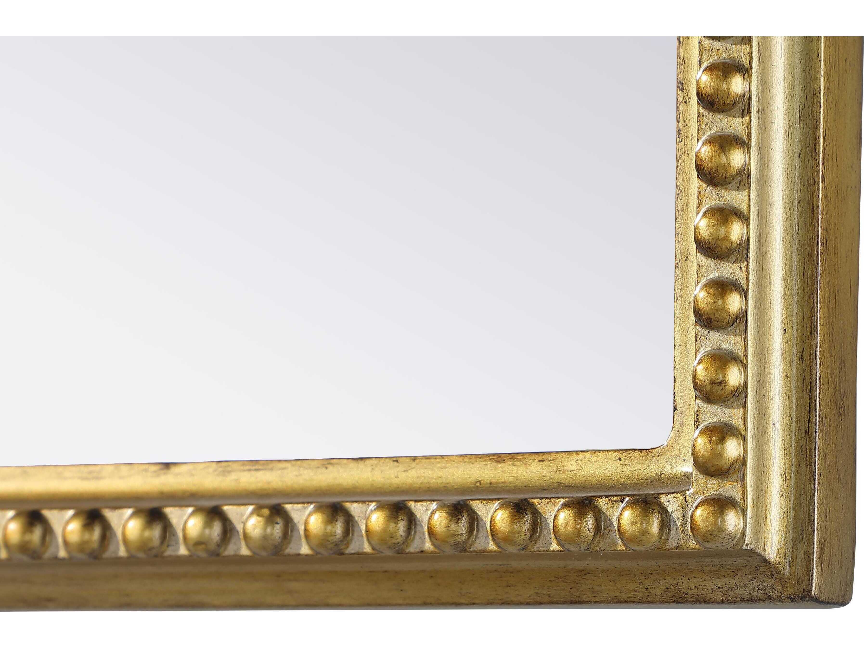 Elegant Lighting Naomi Distressed Antique Brass Wall Mirror