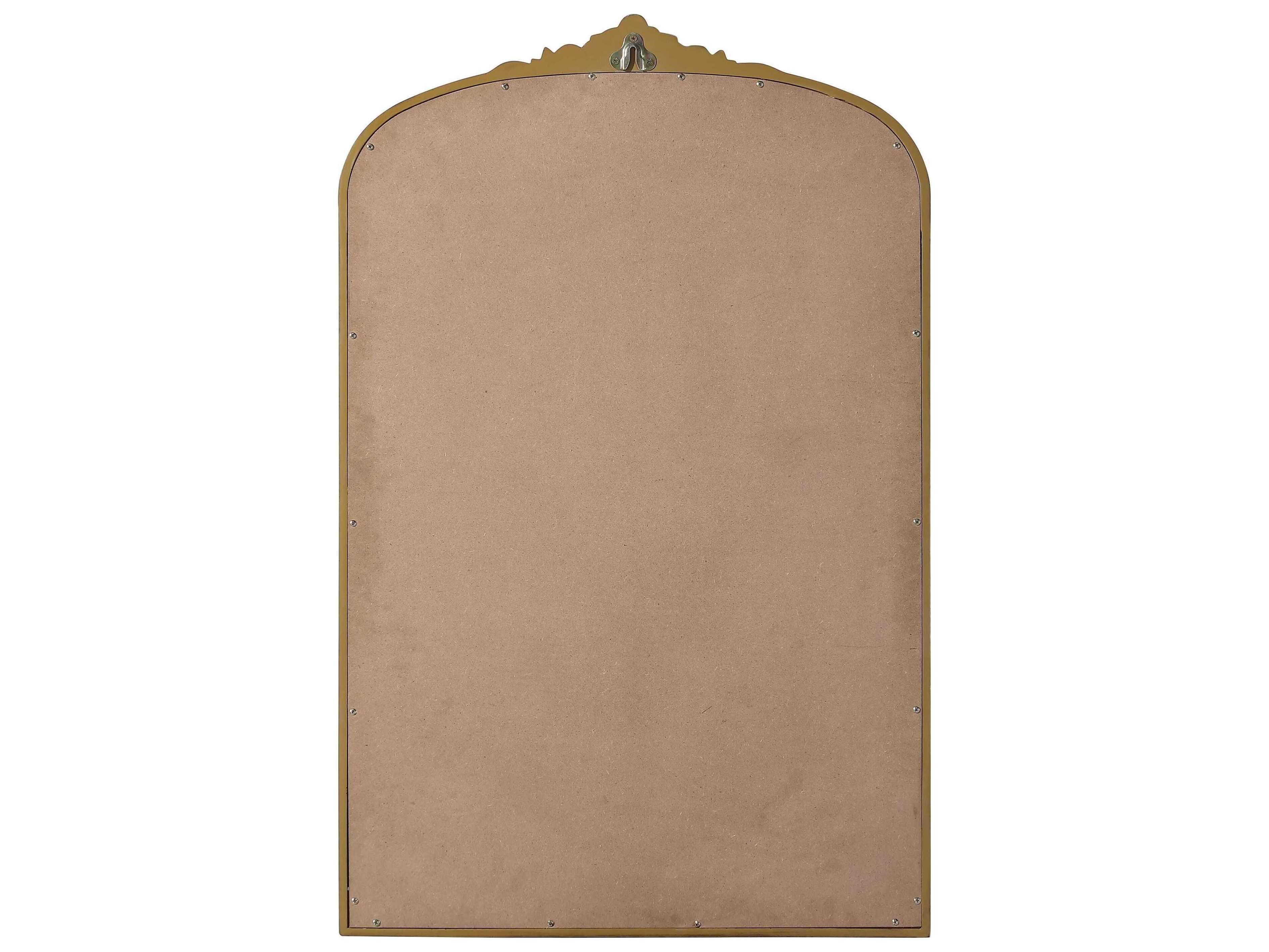 Elegant Lighting Naomi Distressed Antique Brass Wall Mirror