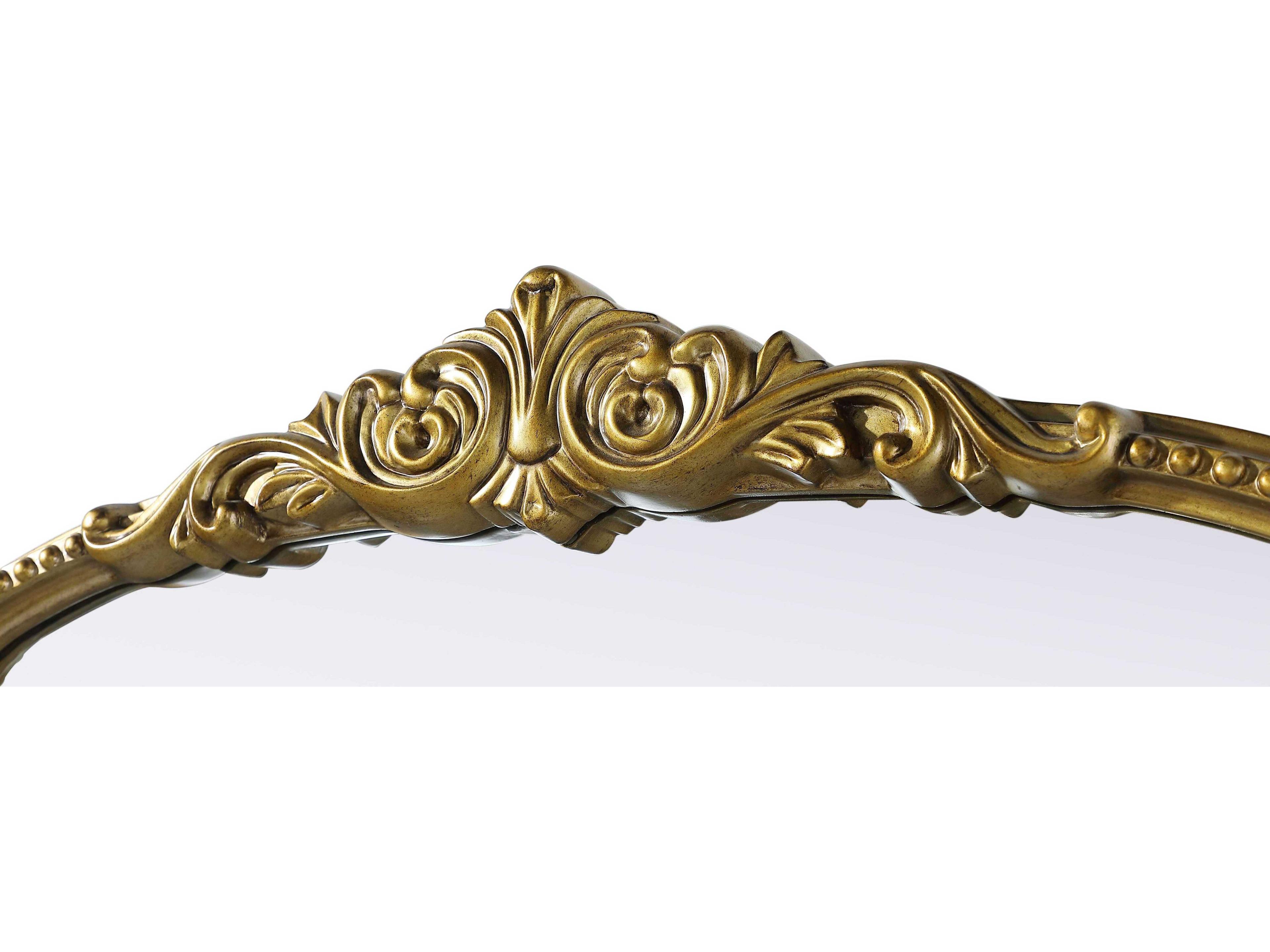 Elegant Lighting Naomi Distressed Antique Brass Wall Mirror