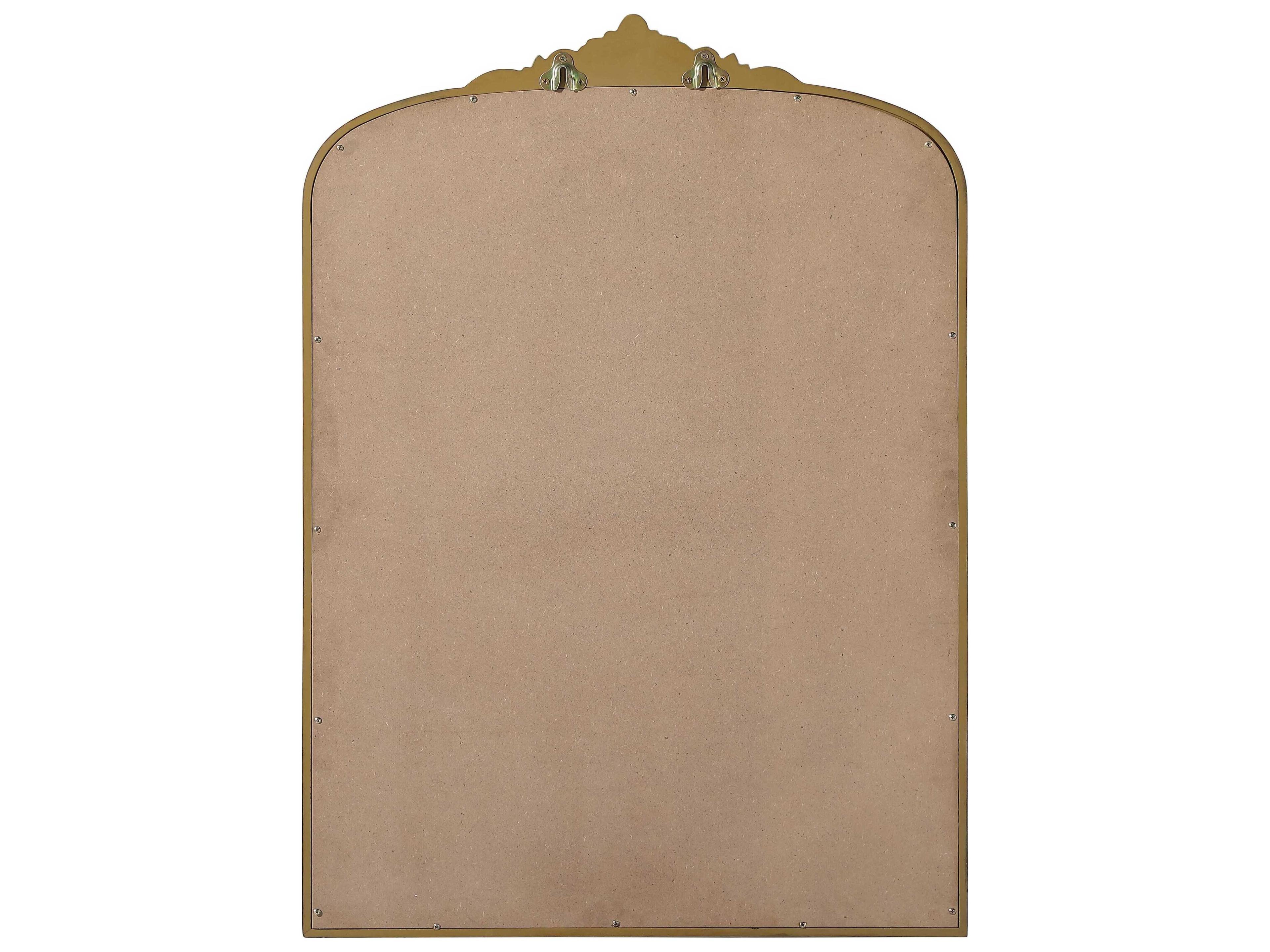 Elegant Lighting Naomi Distressed Antique Brass Wall Mirror