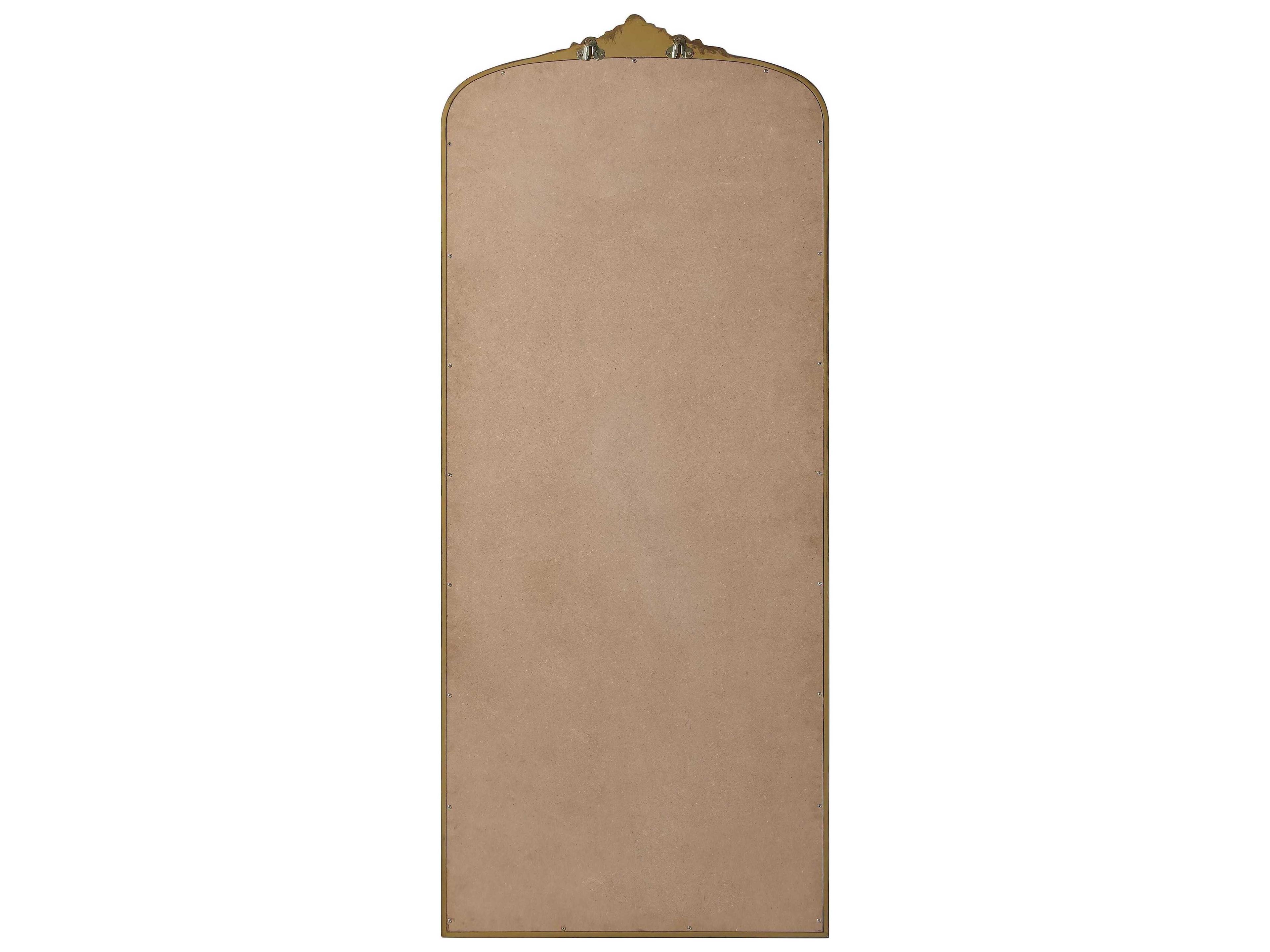 Elegant Lighting Naomi Distressed Antique Brass Floor Mirror