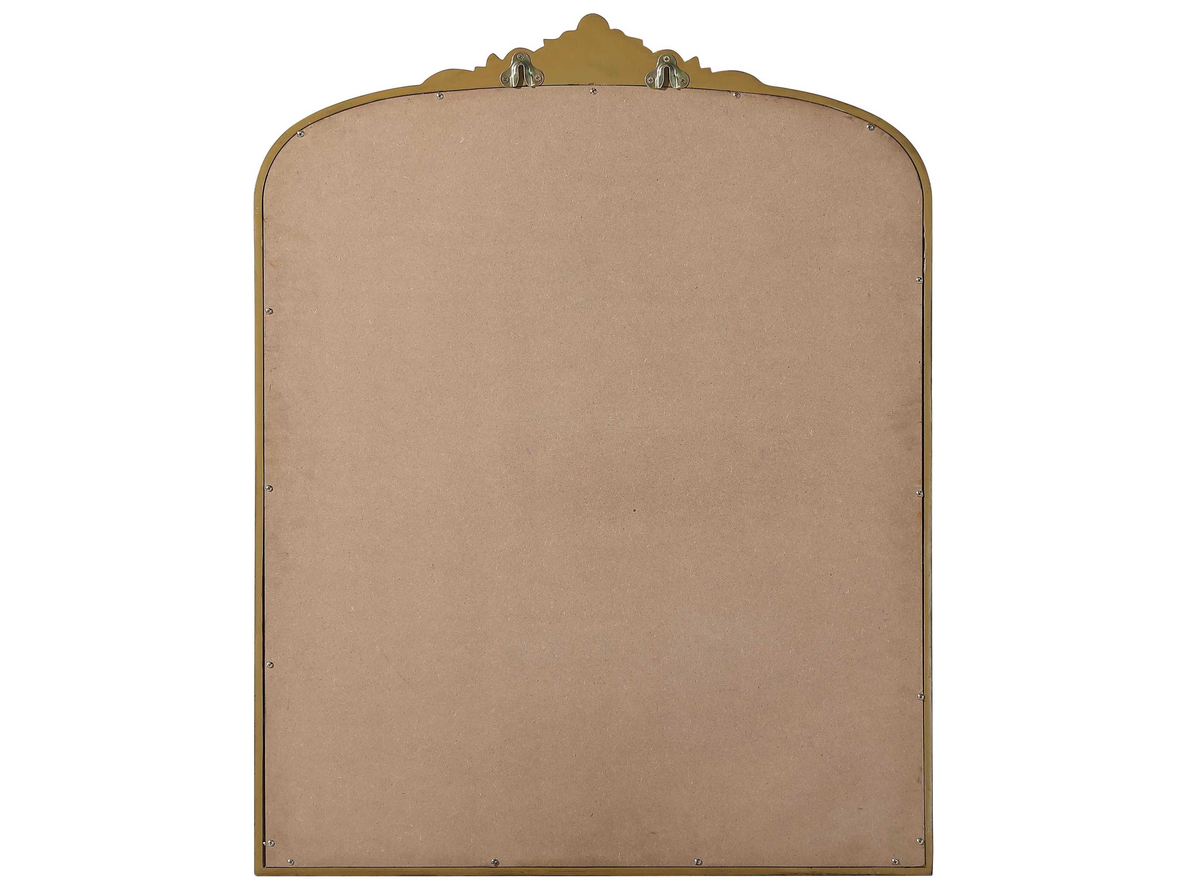 Elegant Lighting Naomi Distressed Antique Brass Wall Mirror