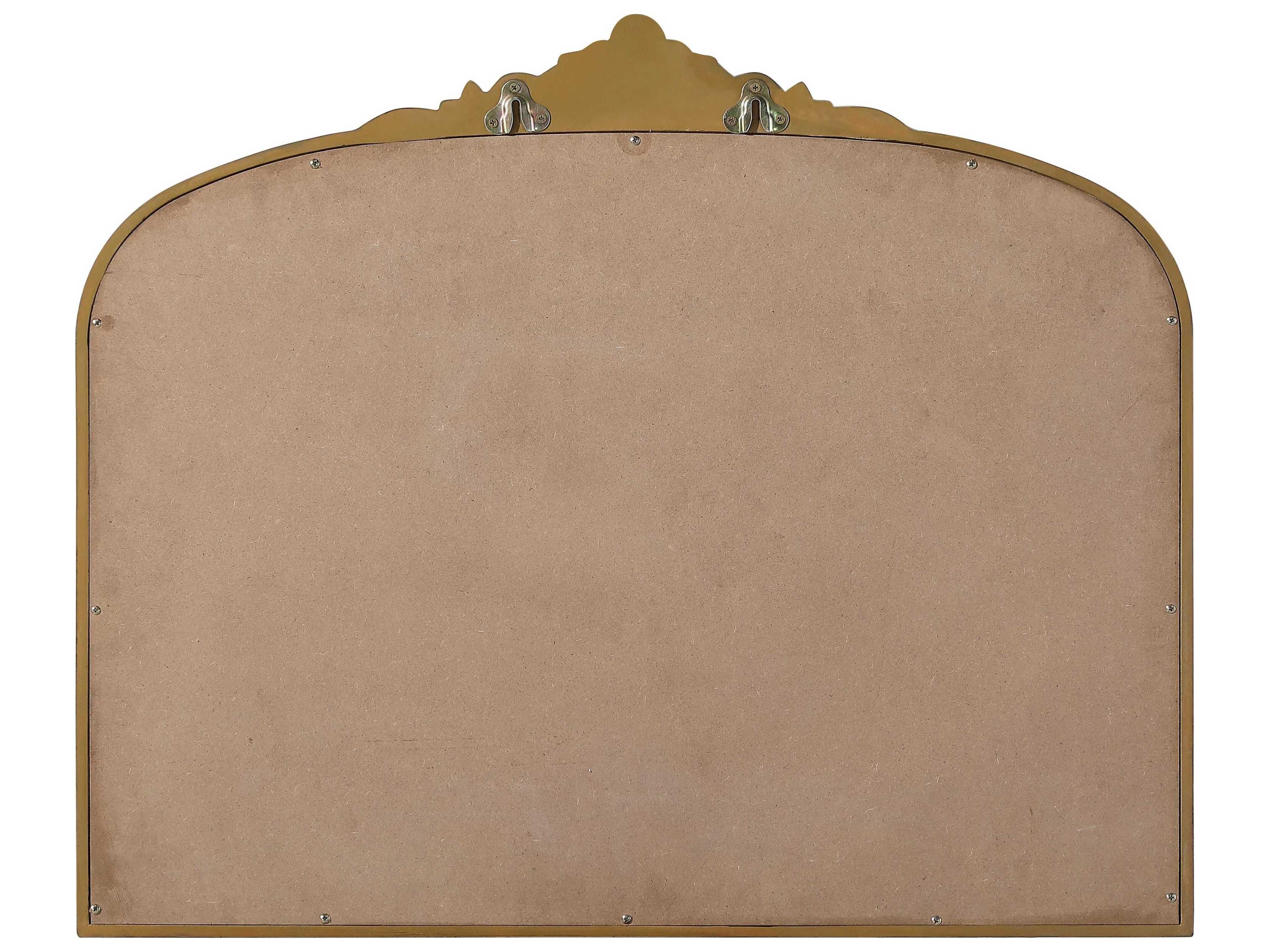 Elegant Lighting Naomi Distressed Antique Brass Wall Mirror