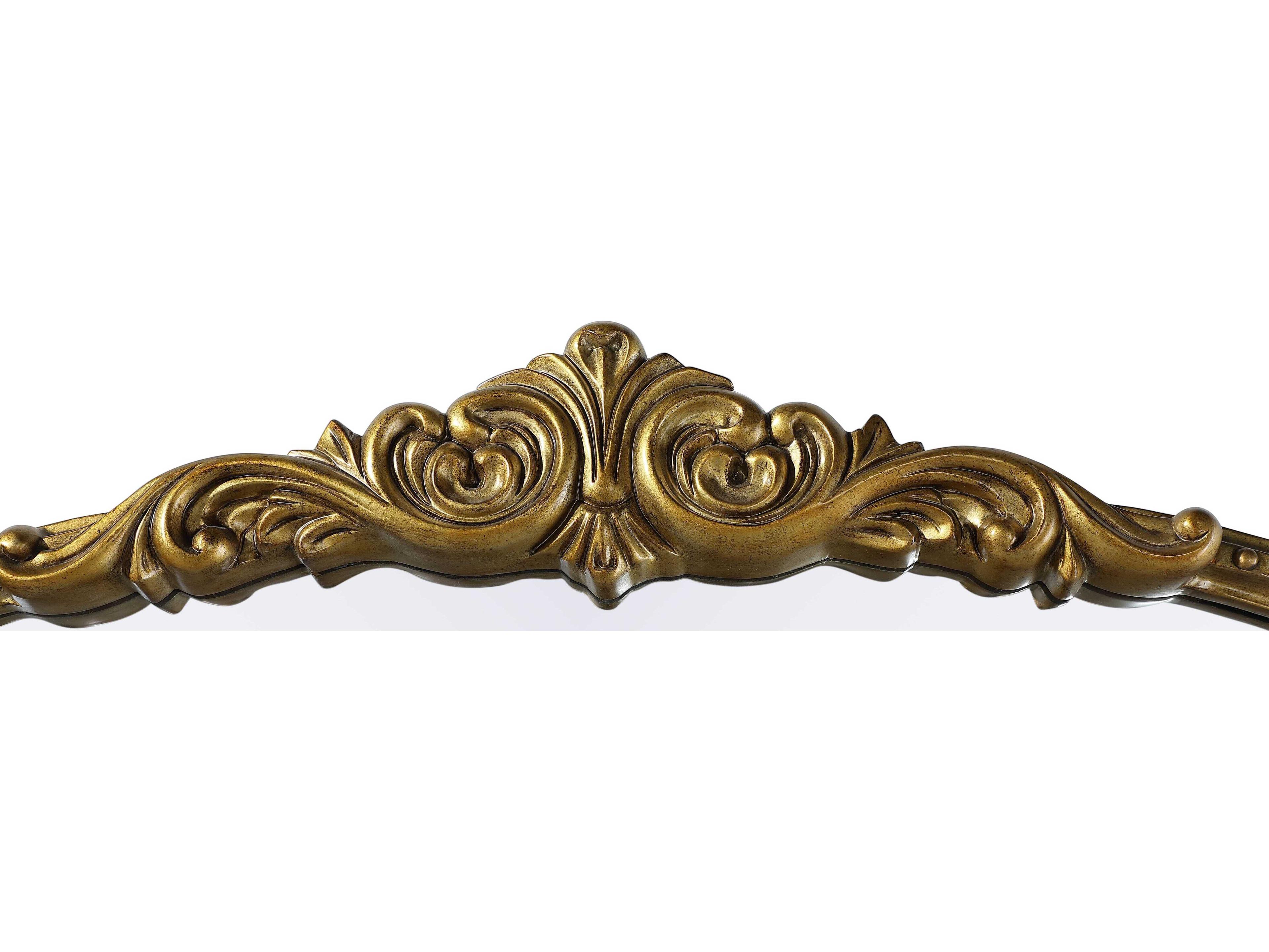 Elegant Lighting Naomi Distressed Antique Brass Wall Mirror