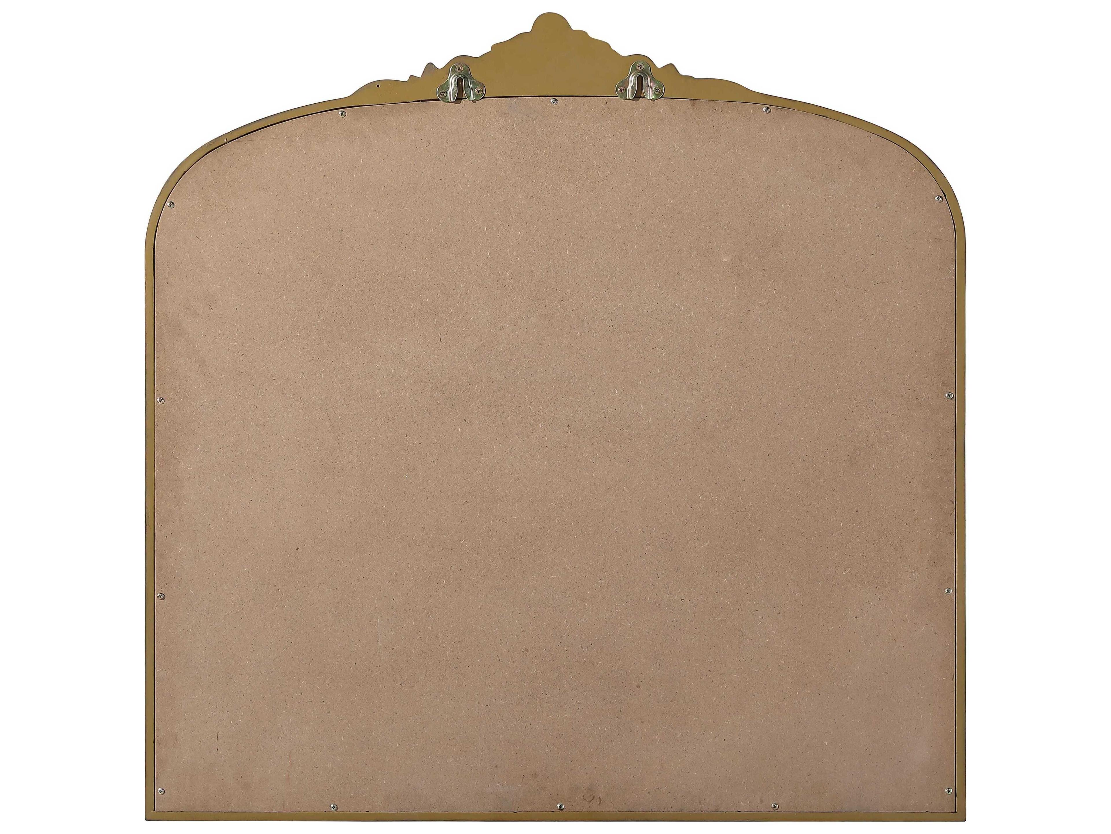 Elegant Lighting Naomi Distressed Antique Brass Wall Mirror