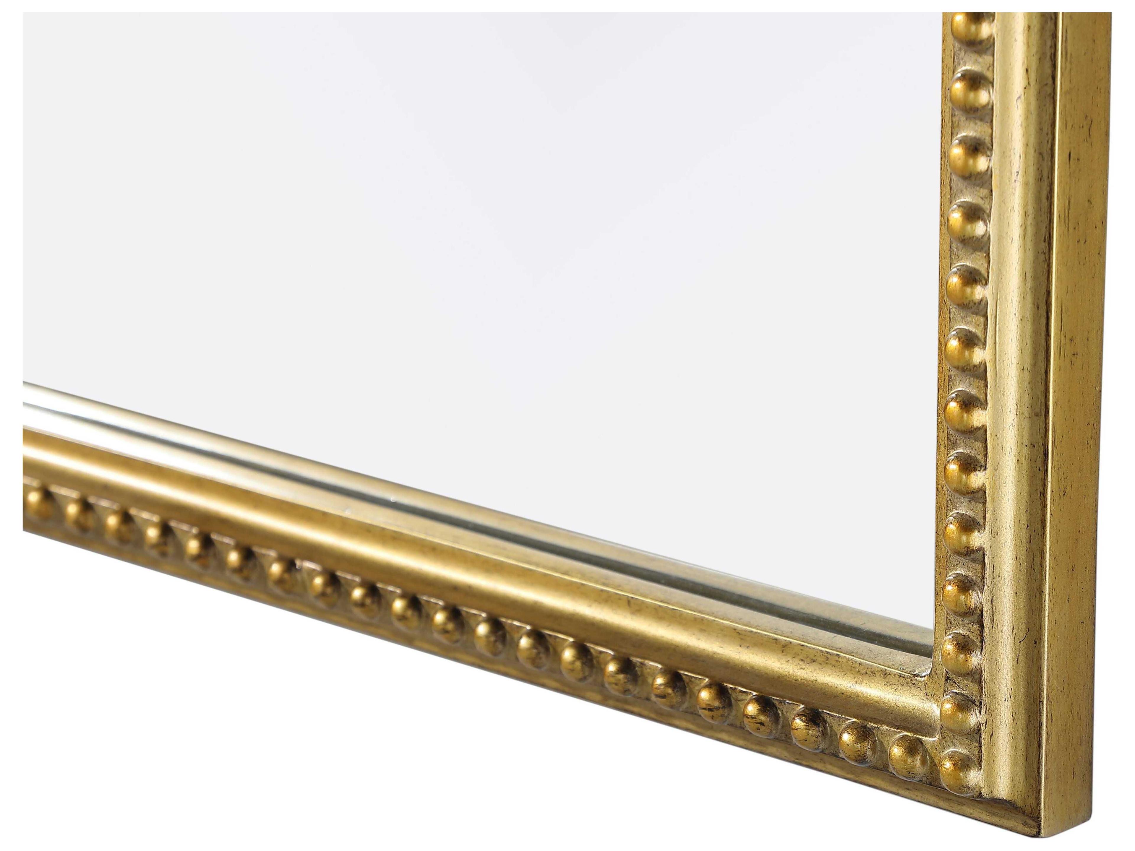 Elegant Lighting Naomi Distressed Antique Brass Wall Mirror