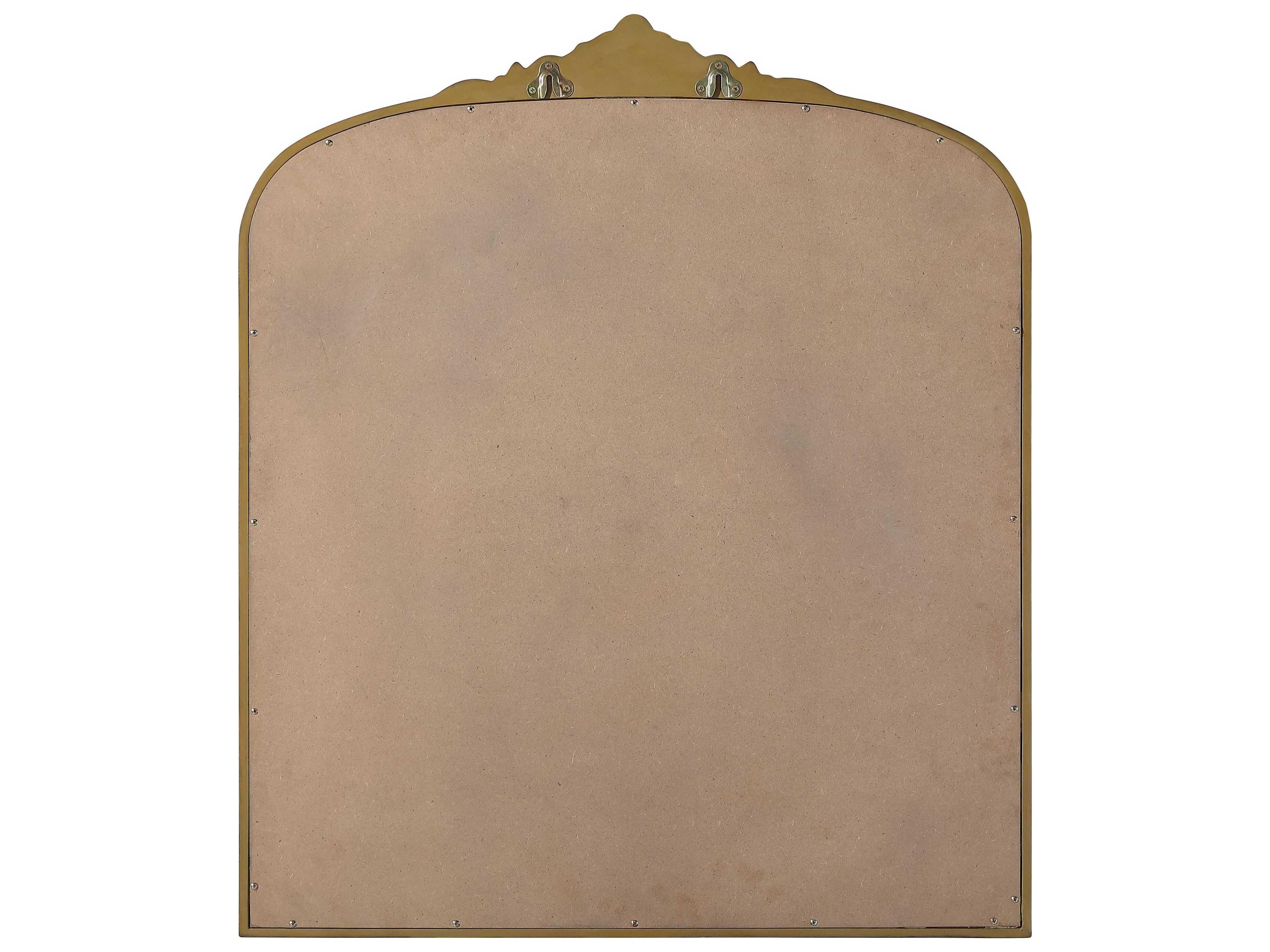 Elegant Lighting Naomi Distressed Antique Brass Wall Mirror